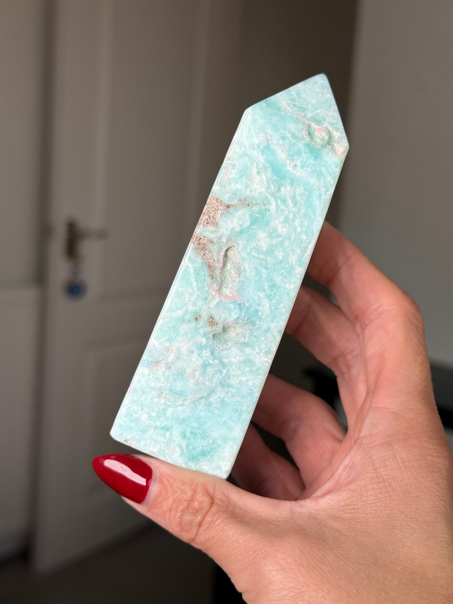 Blue Aragonite Tower