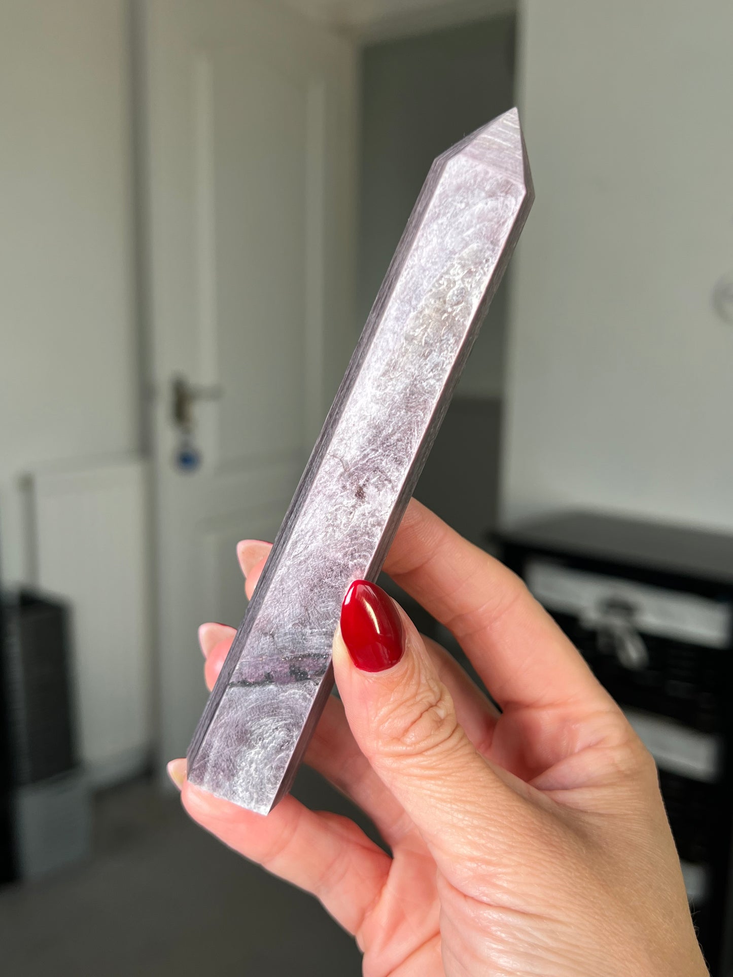 Gem Lepidolite Tower