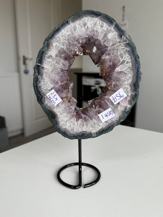 Amethyst Portal On Fixed Black Stand