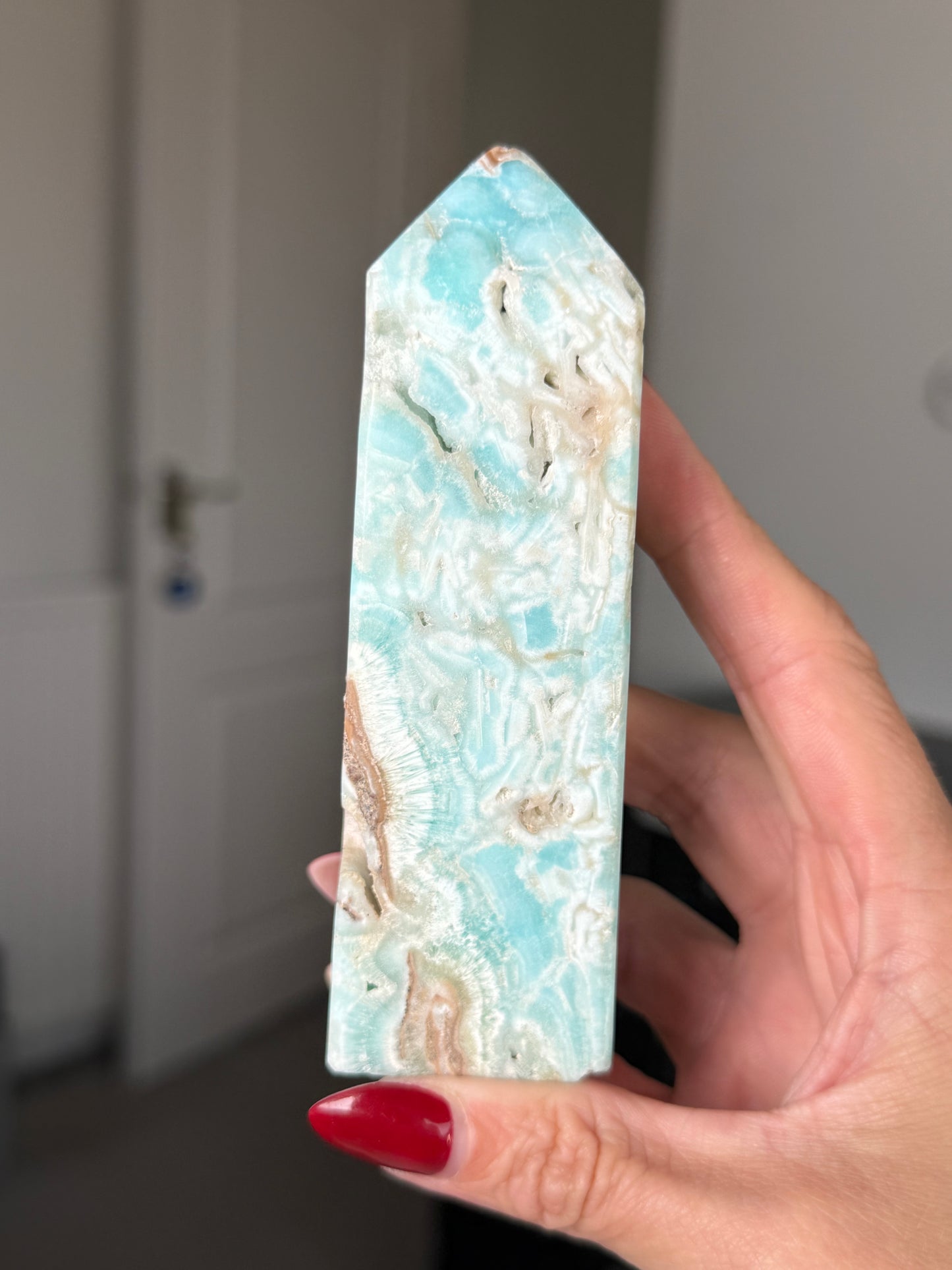 Blue Aragonite Tower
