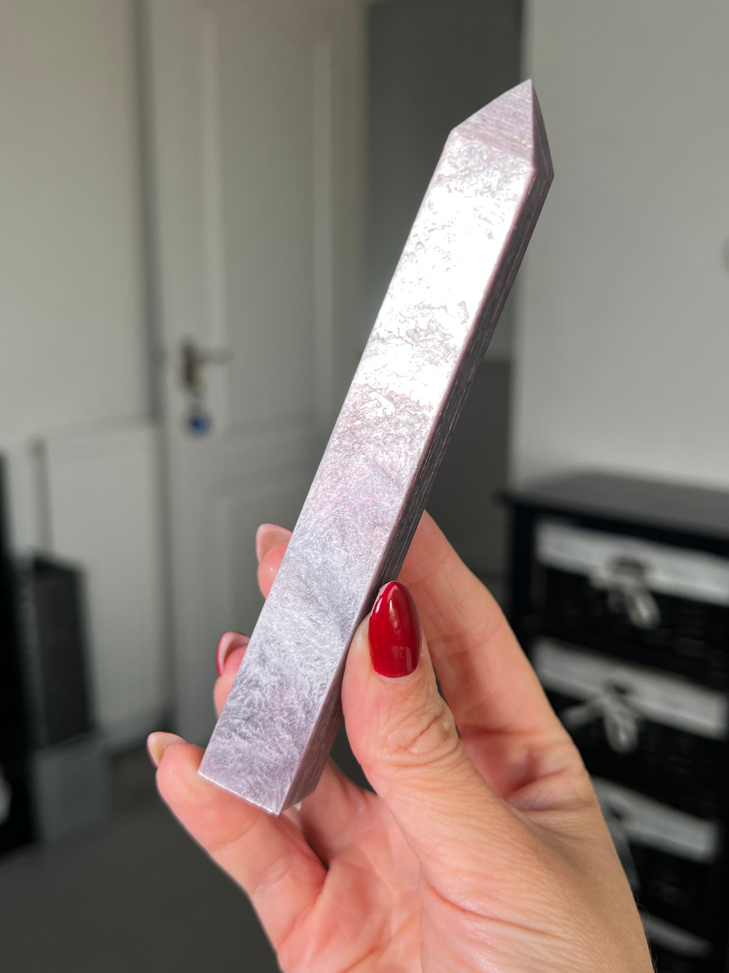 Gem Lepidolite Tower
