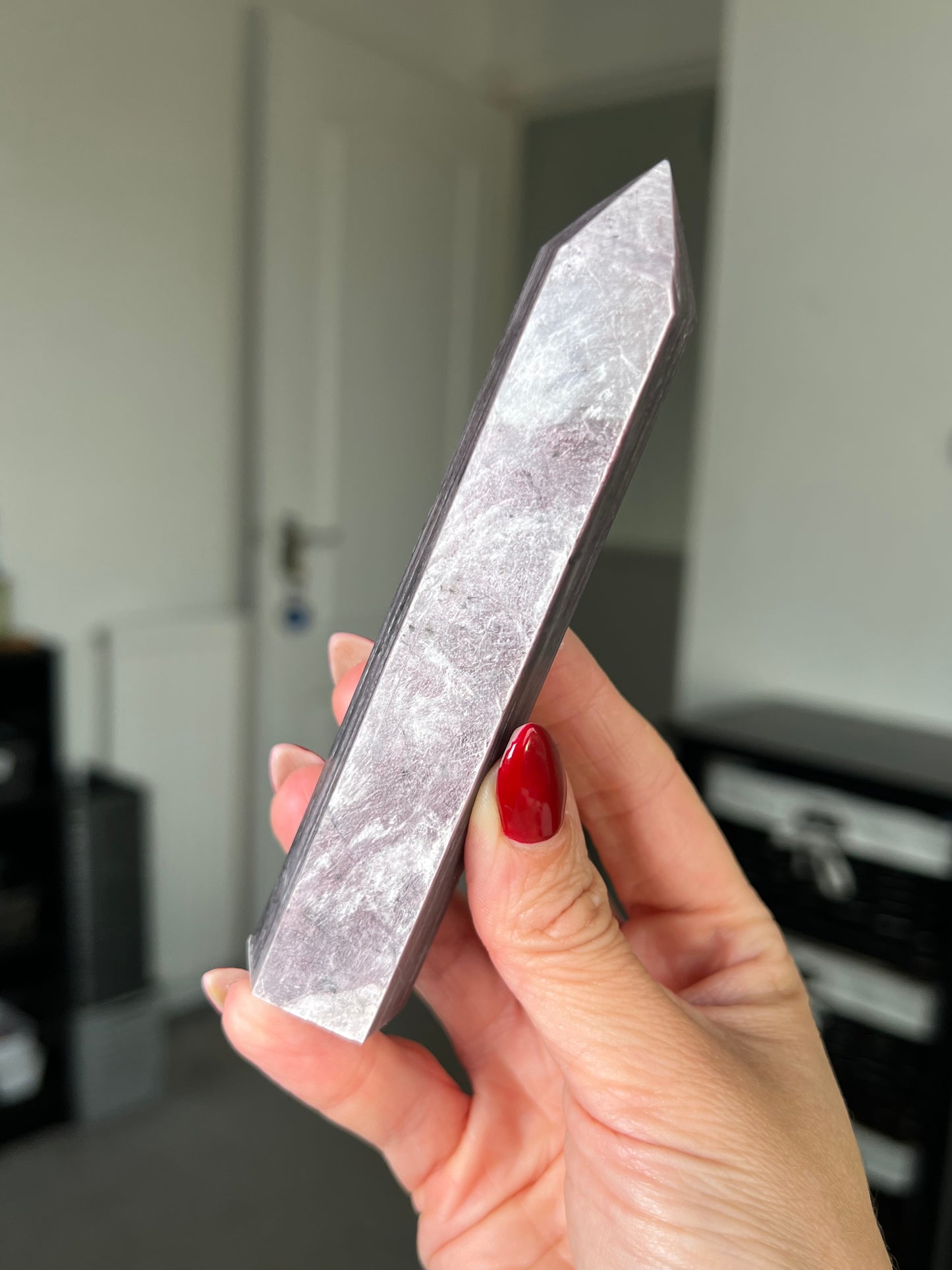 Gem Lepidolite Tower