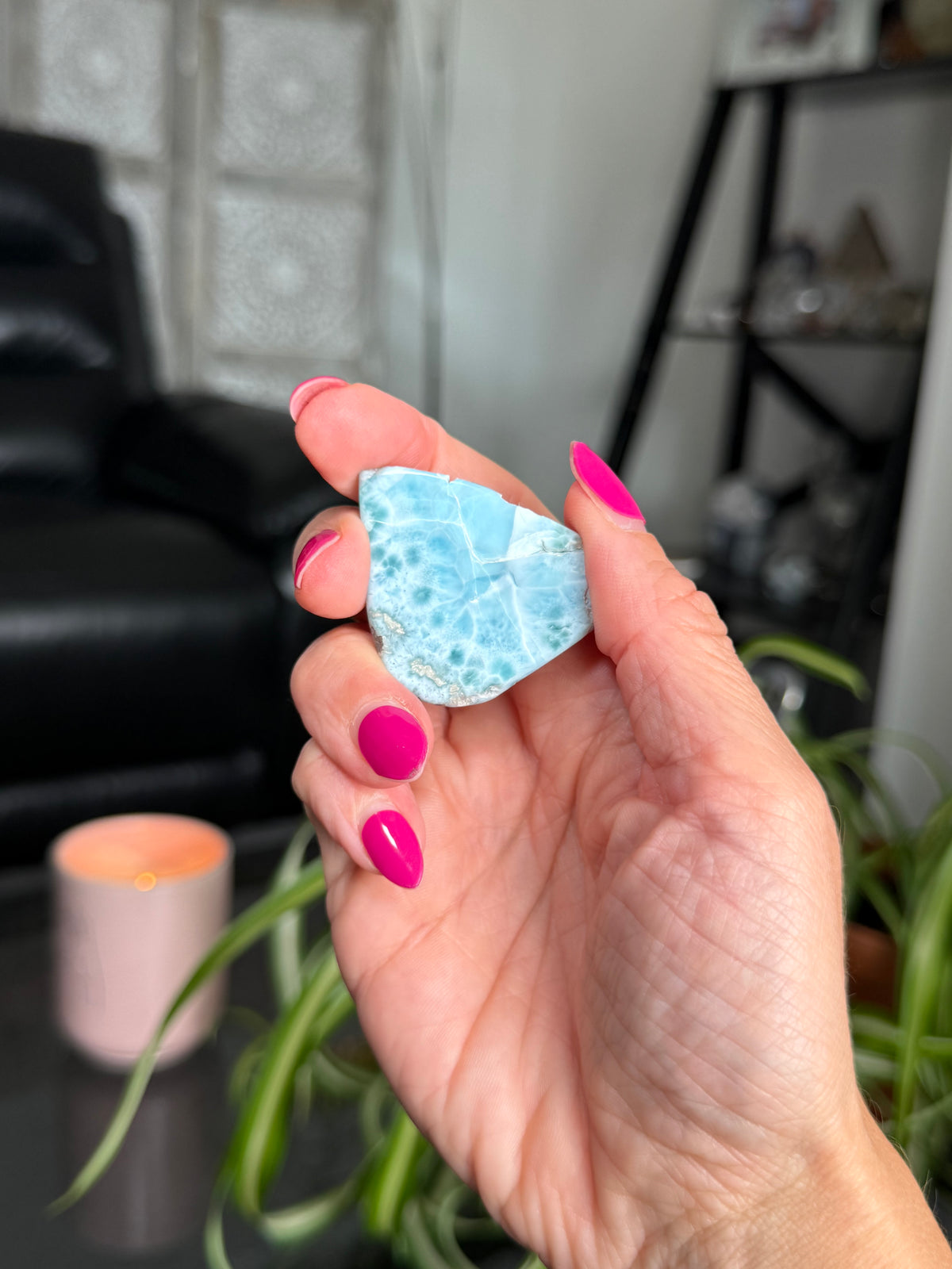 Larimar Polished Slice