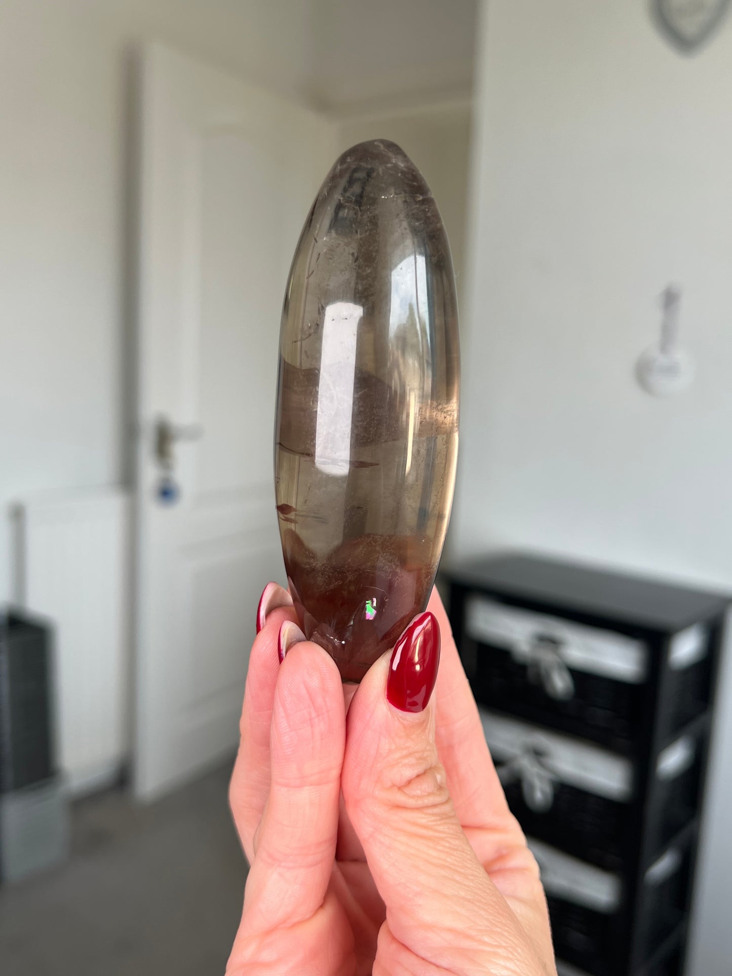 Brazilian Smokey Quartz Shiva With Stand