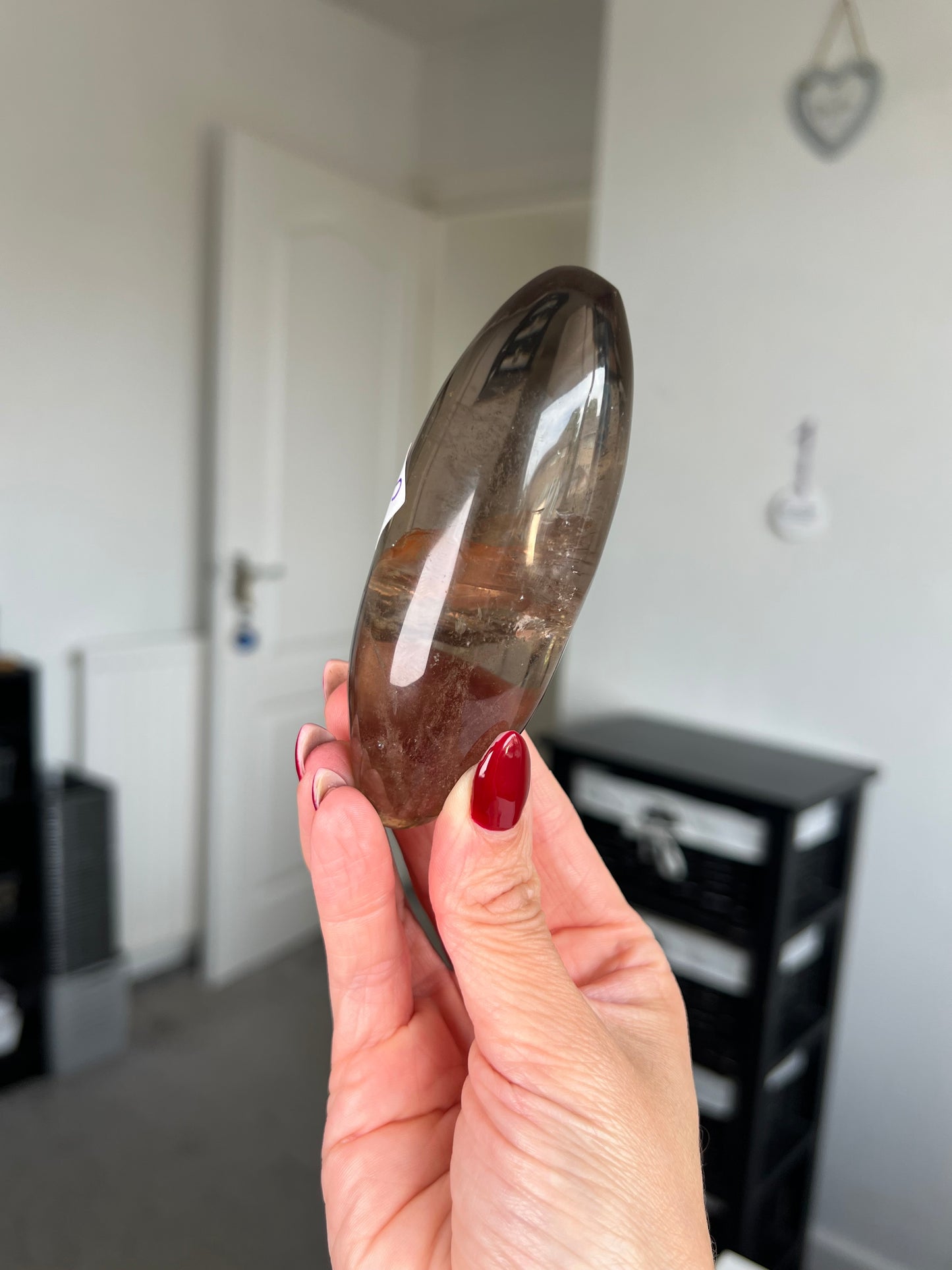 Brazilian Smokey Quartz Shiva With Stand