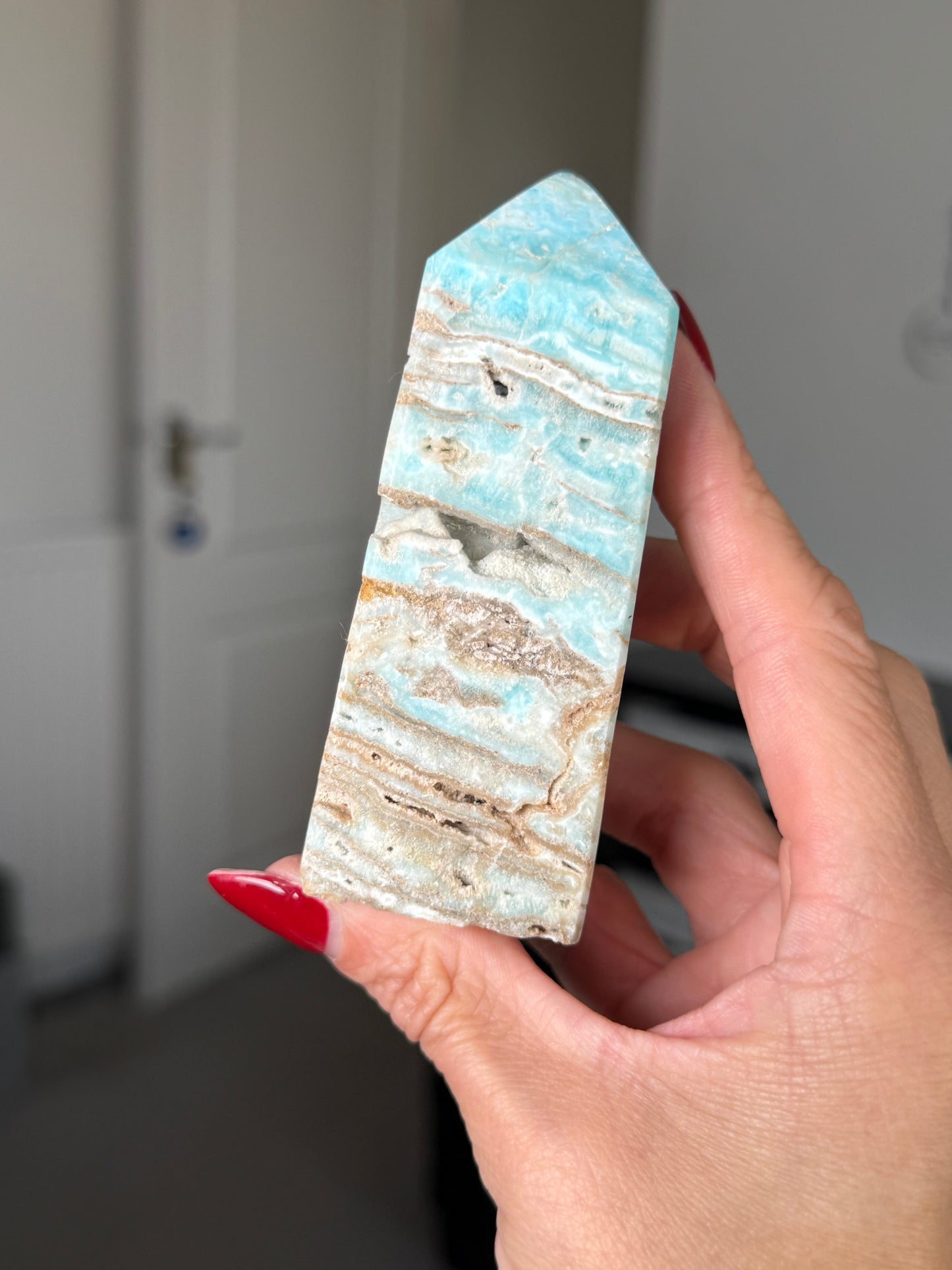 Blue Aragonite Tower