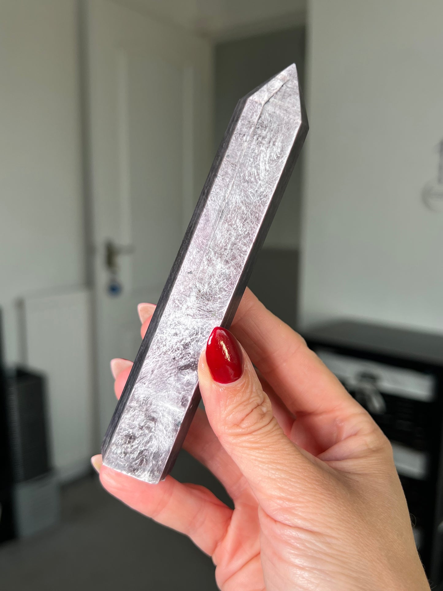 Gem Lepidolite Tower