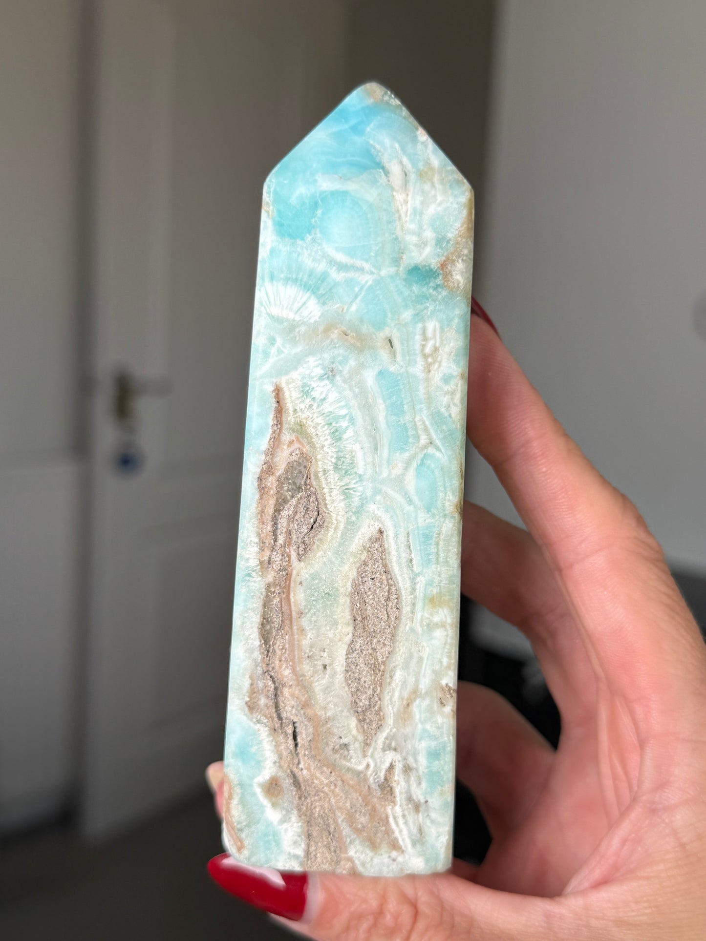 Blue Aragonite Tower