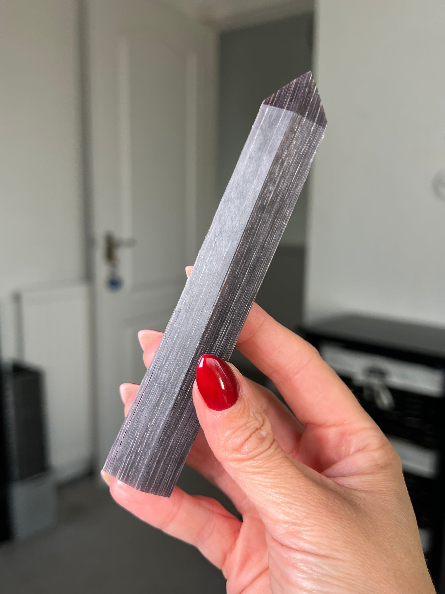 Gem Lepidolite Tower