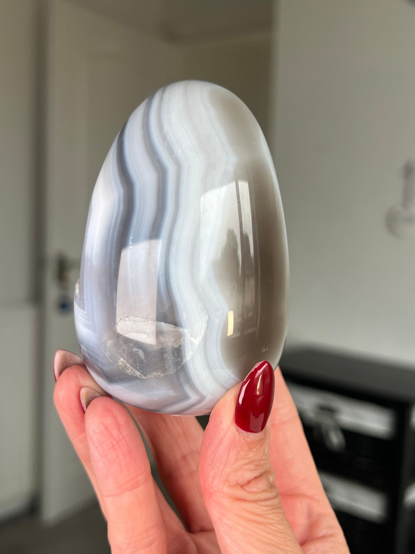 Agate Egg With Stand