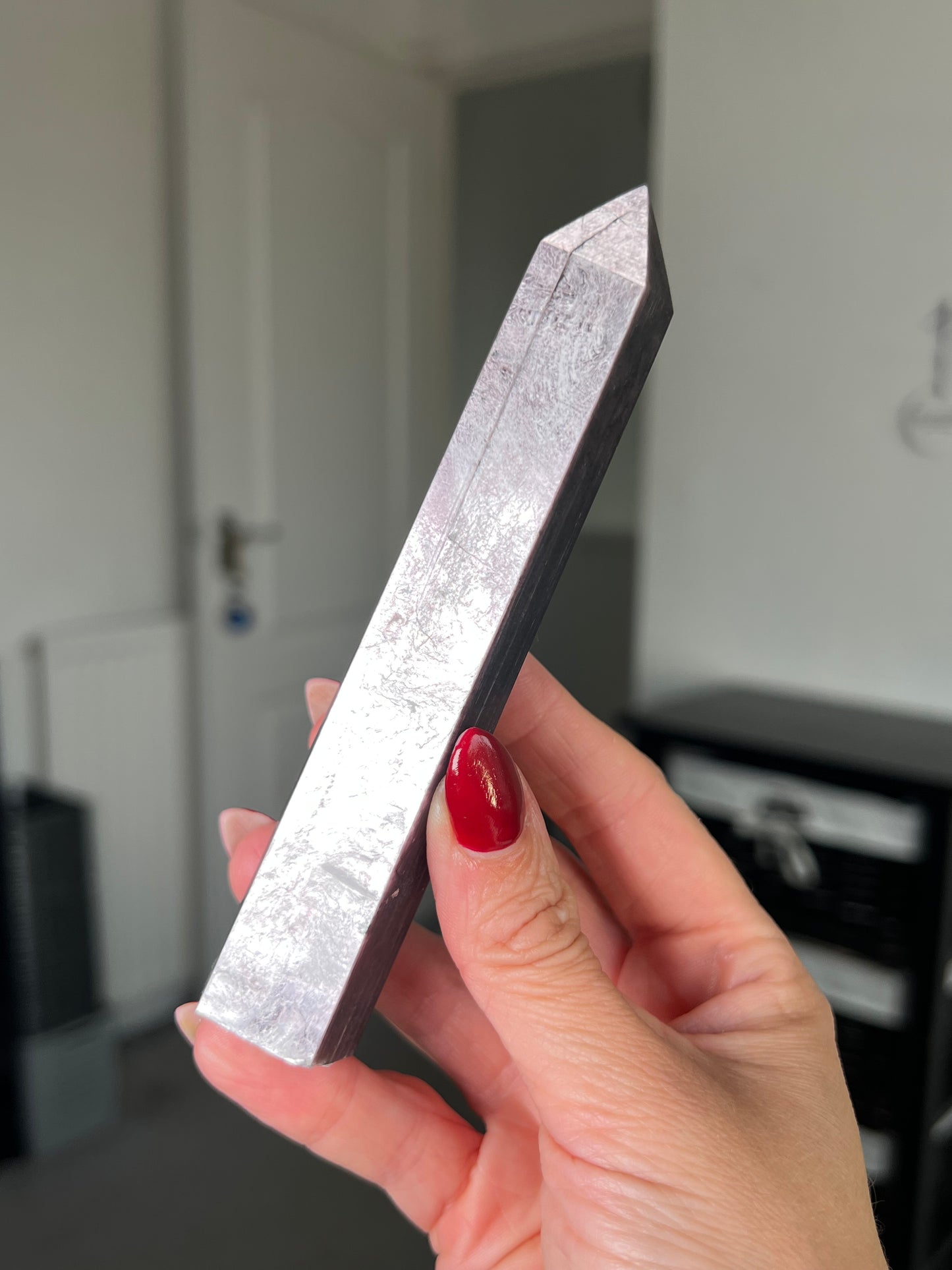 Gem Lepidolite Tower