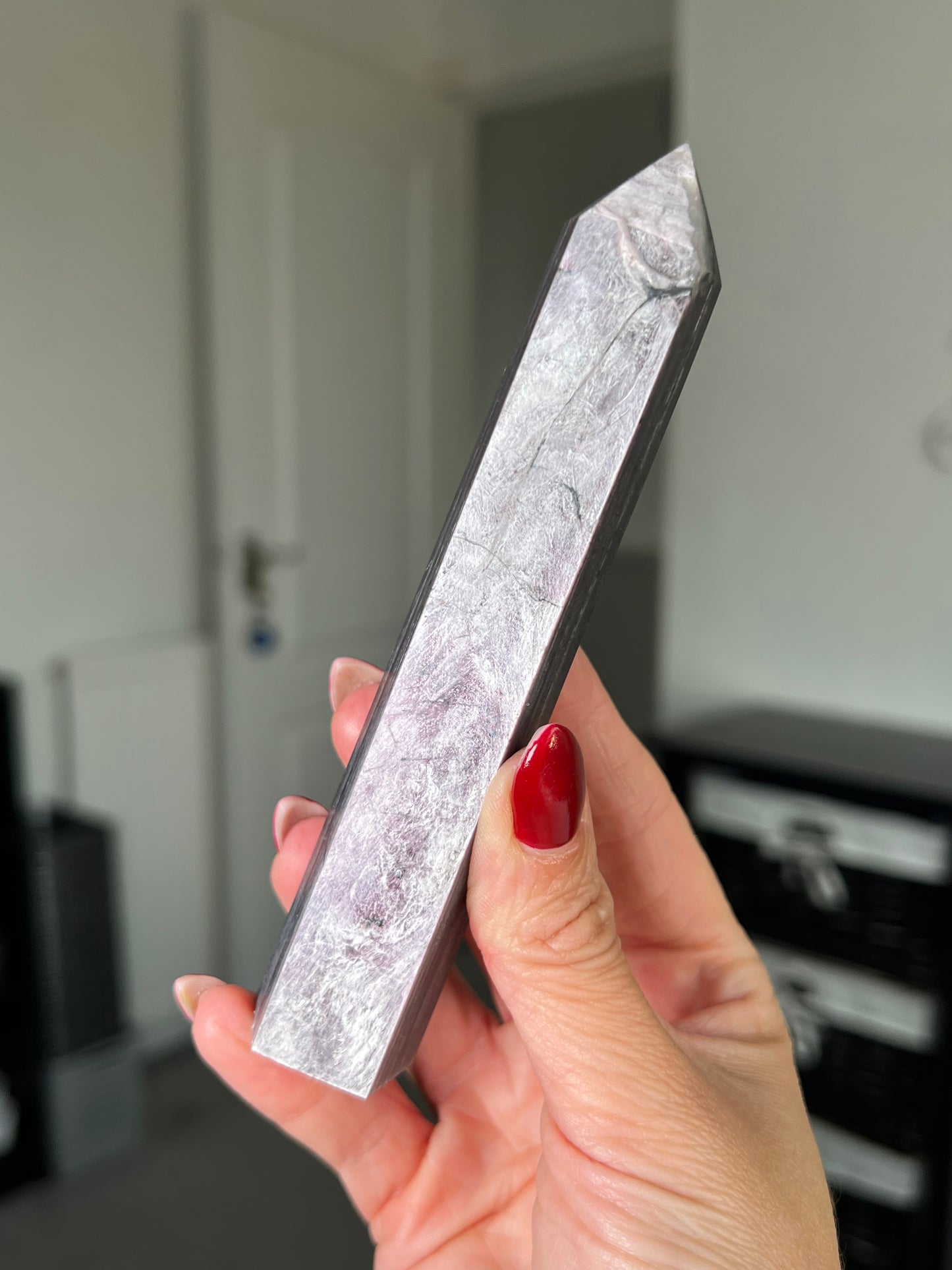 Gem Lepidolite Tower