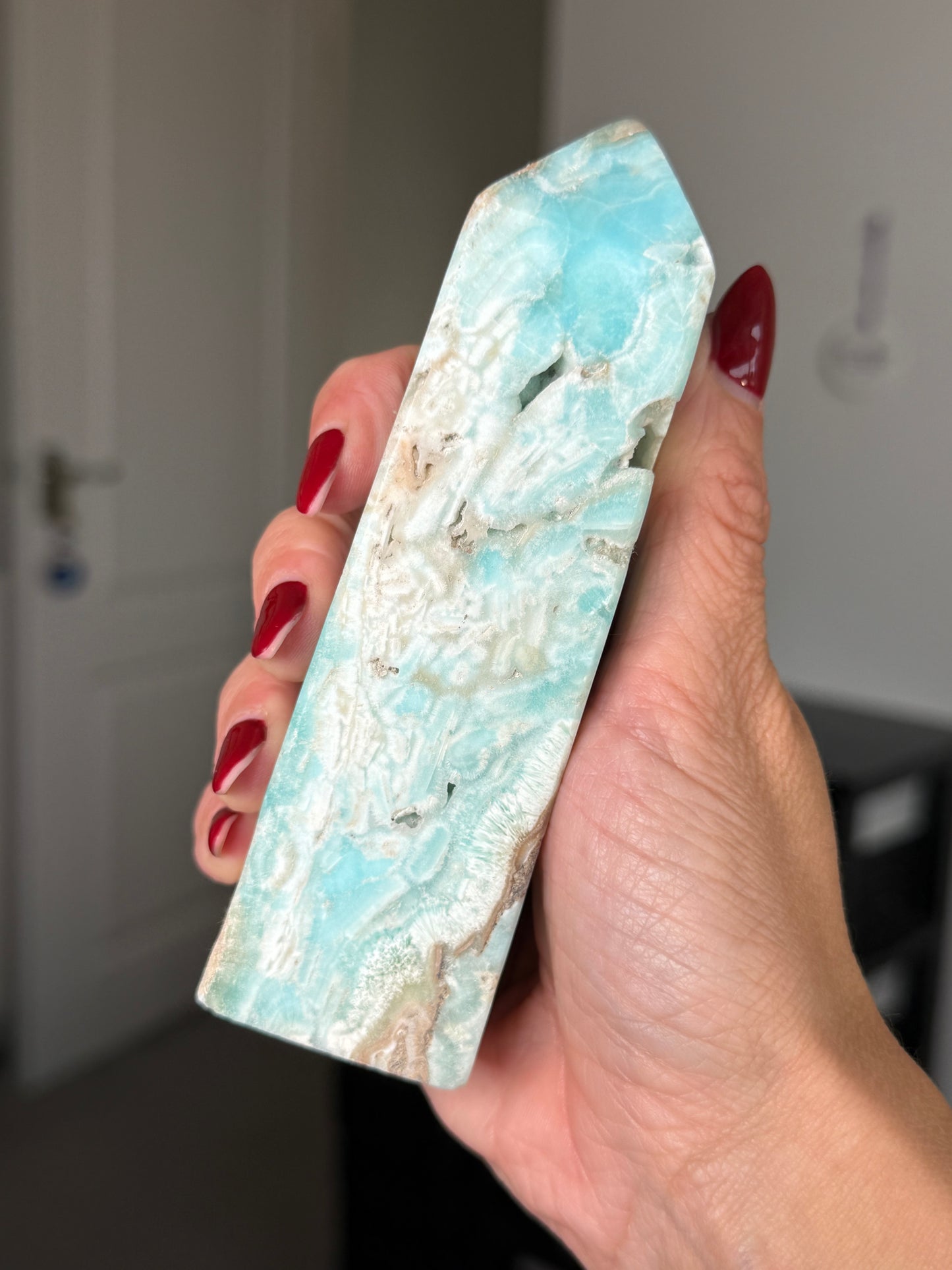Blue Aragonite Tower