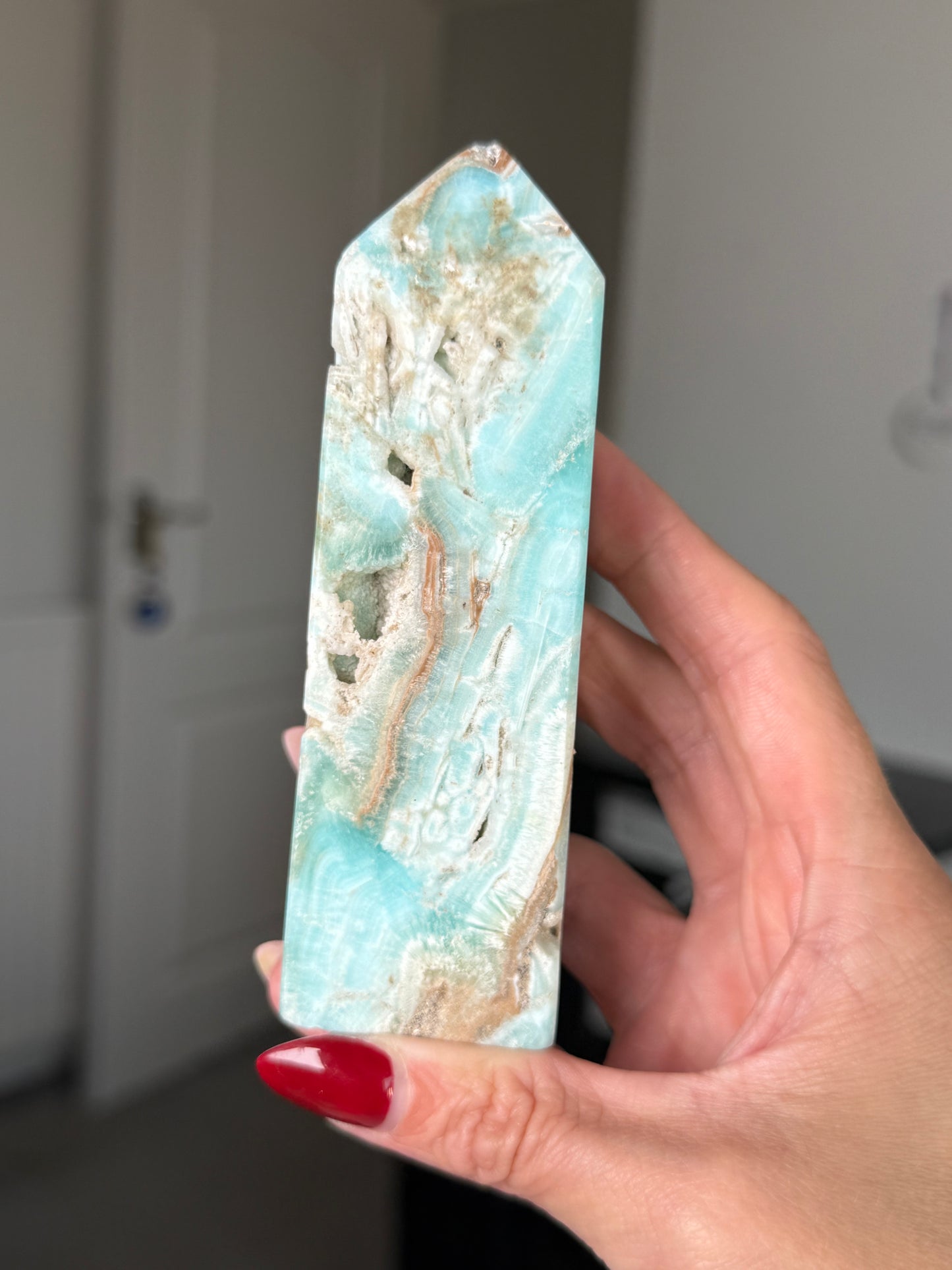 Blue Aragonite Tower