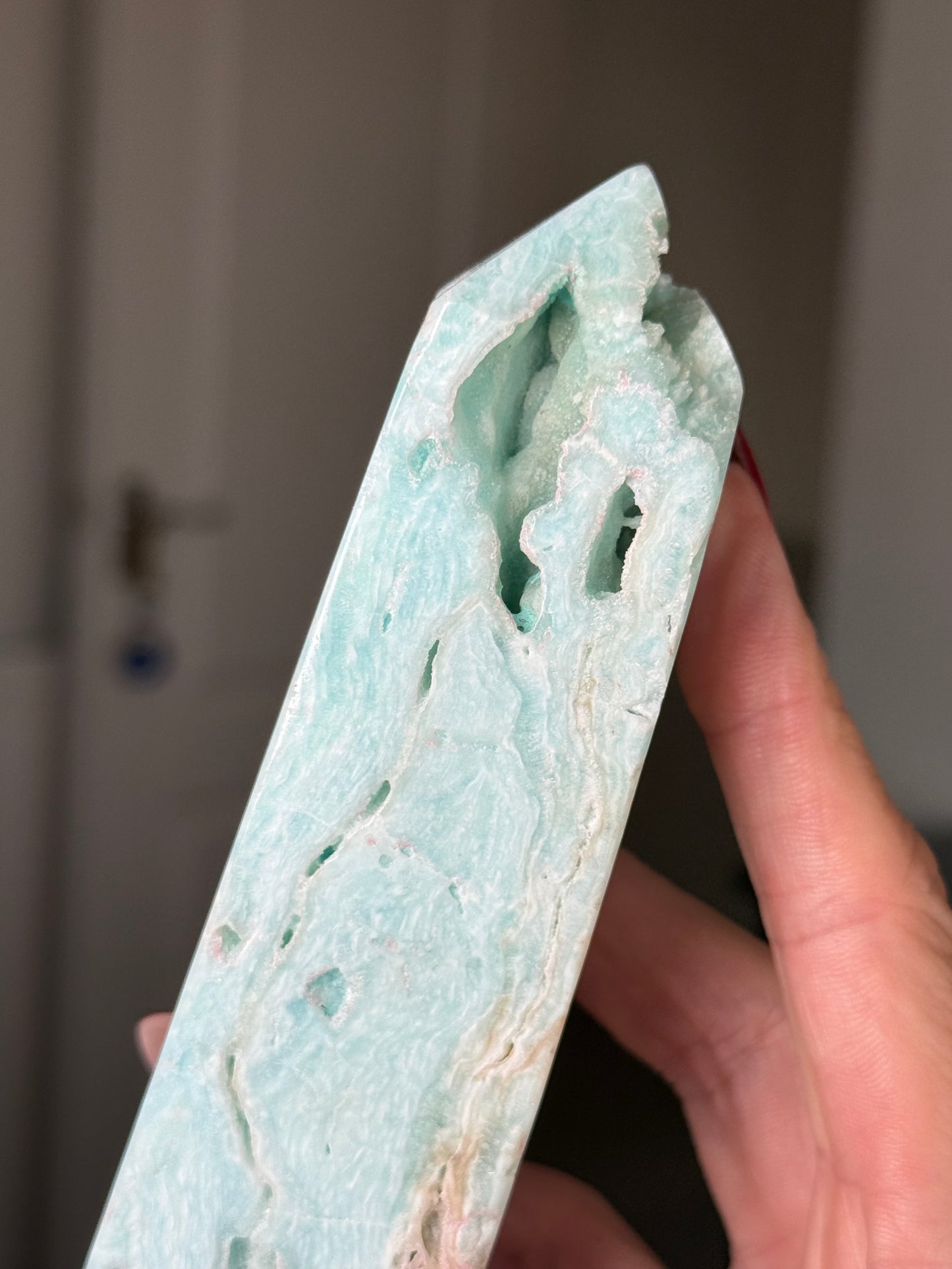 Blue Aragonite Tower