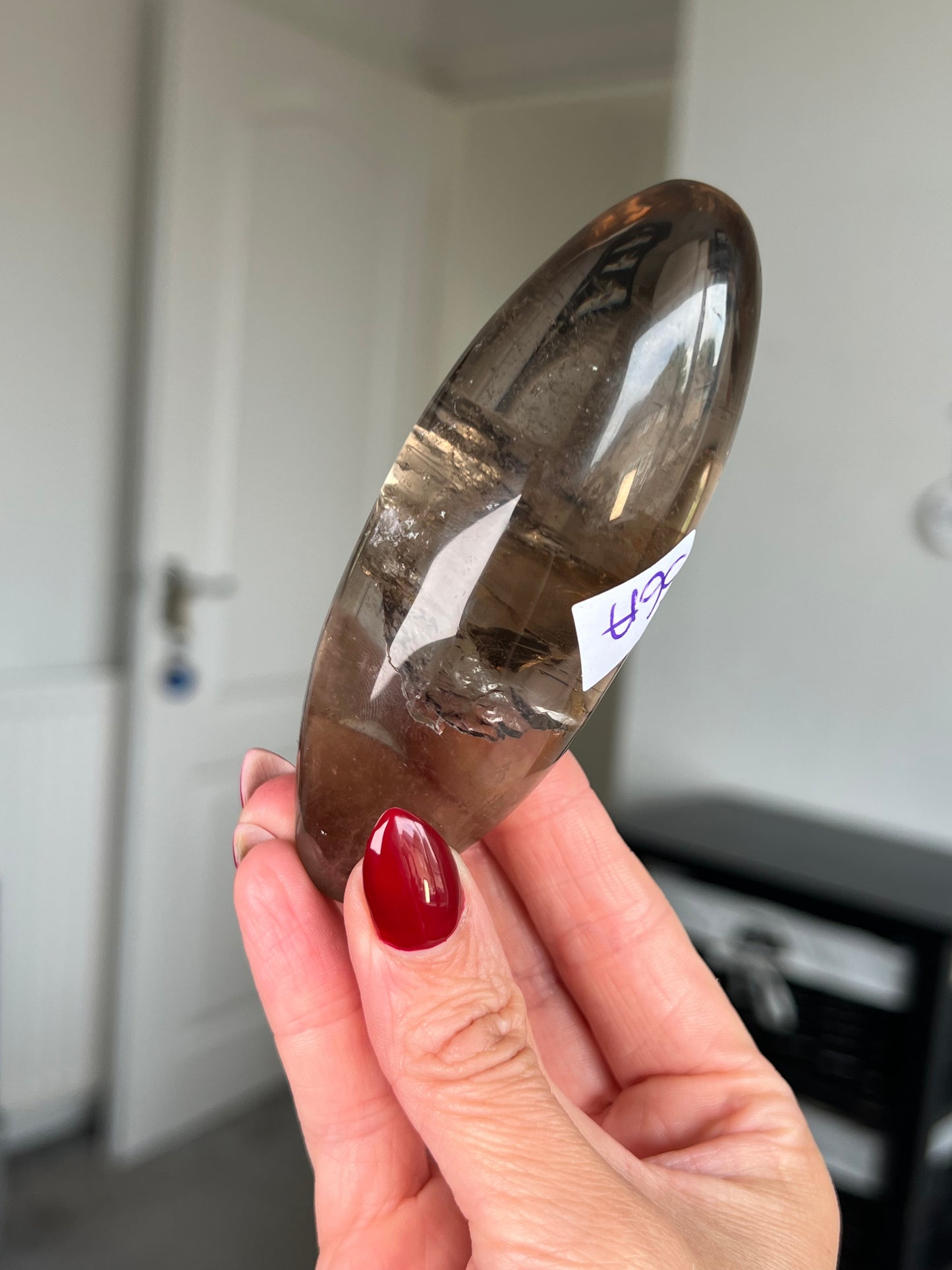 Brazilian Smokey Quartz Shiva With Stand