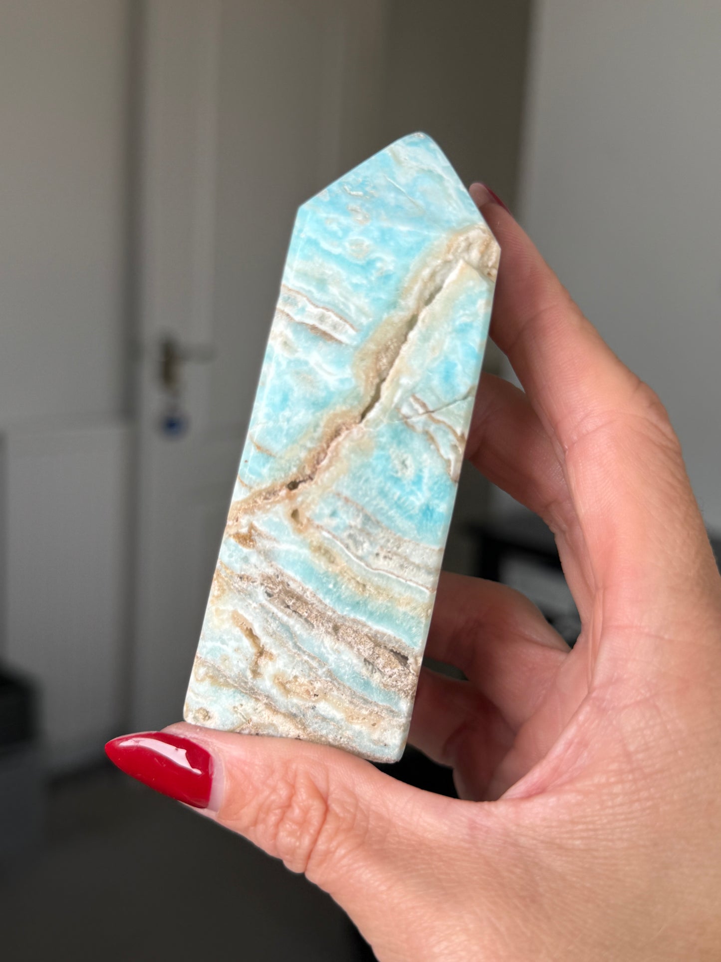 Blue Aragonite Tower
