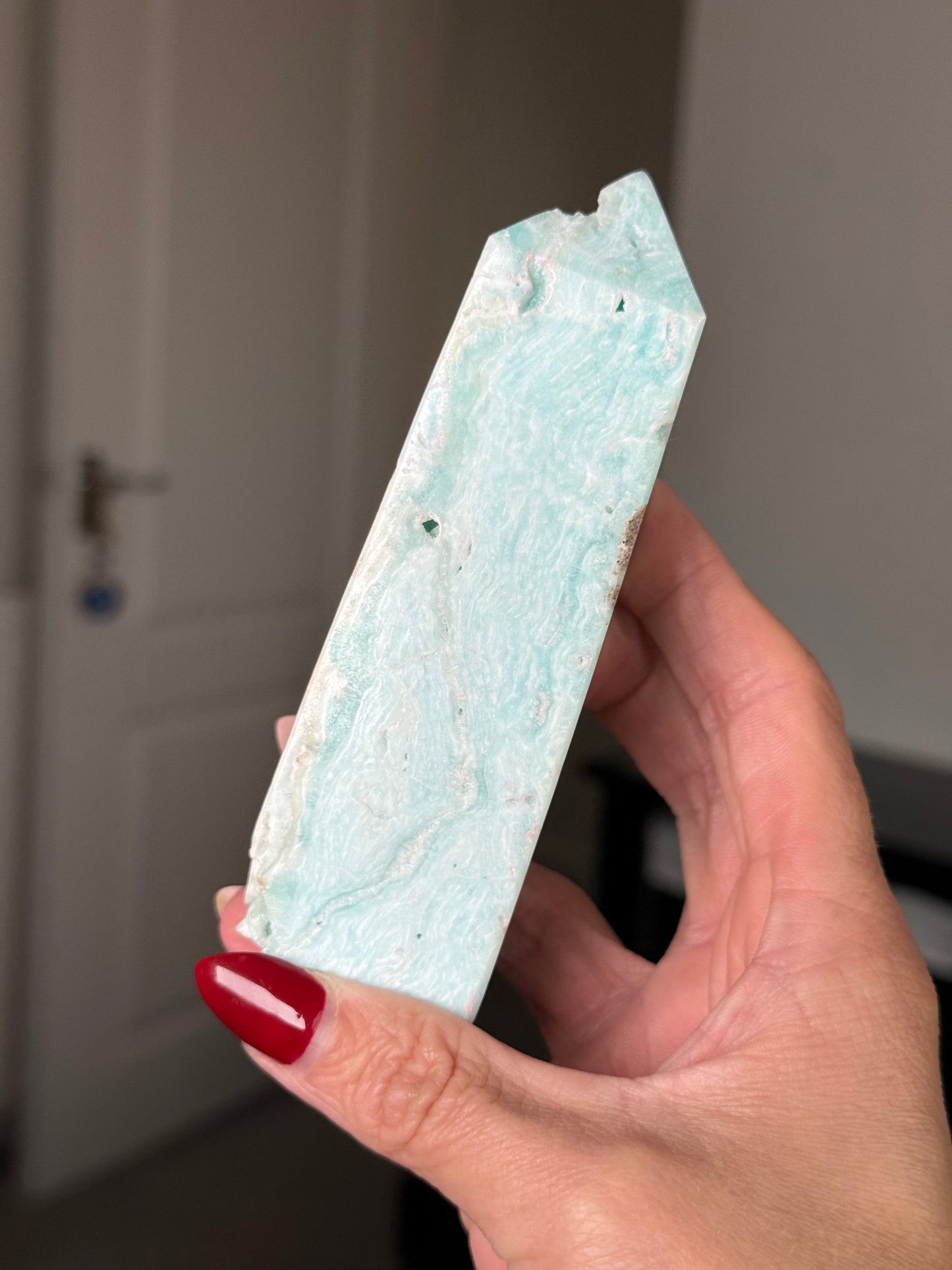 Blue Aragonite Tower