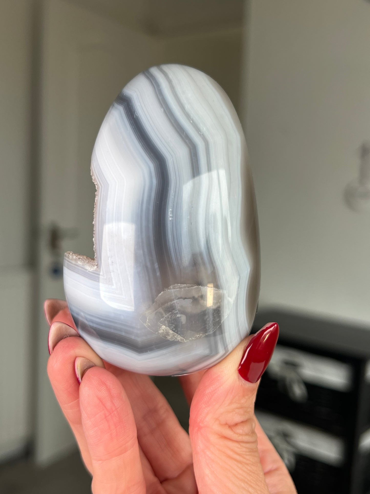 Agate Egg With Stand