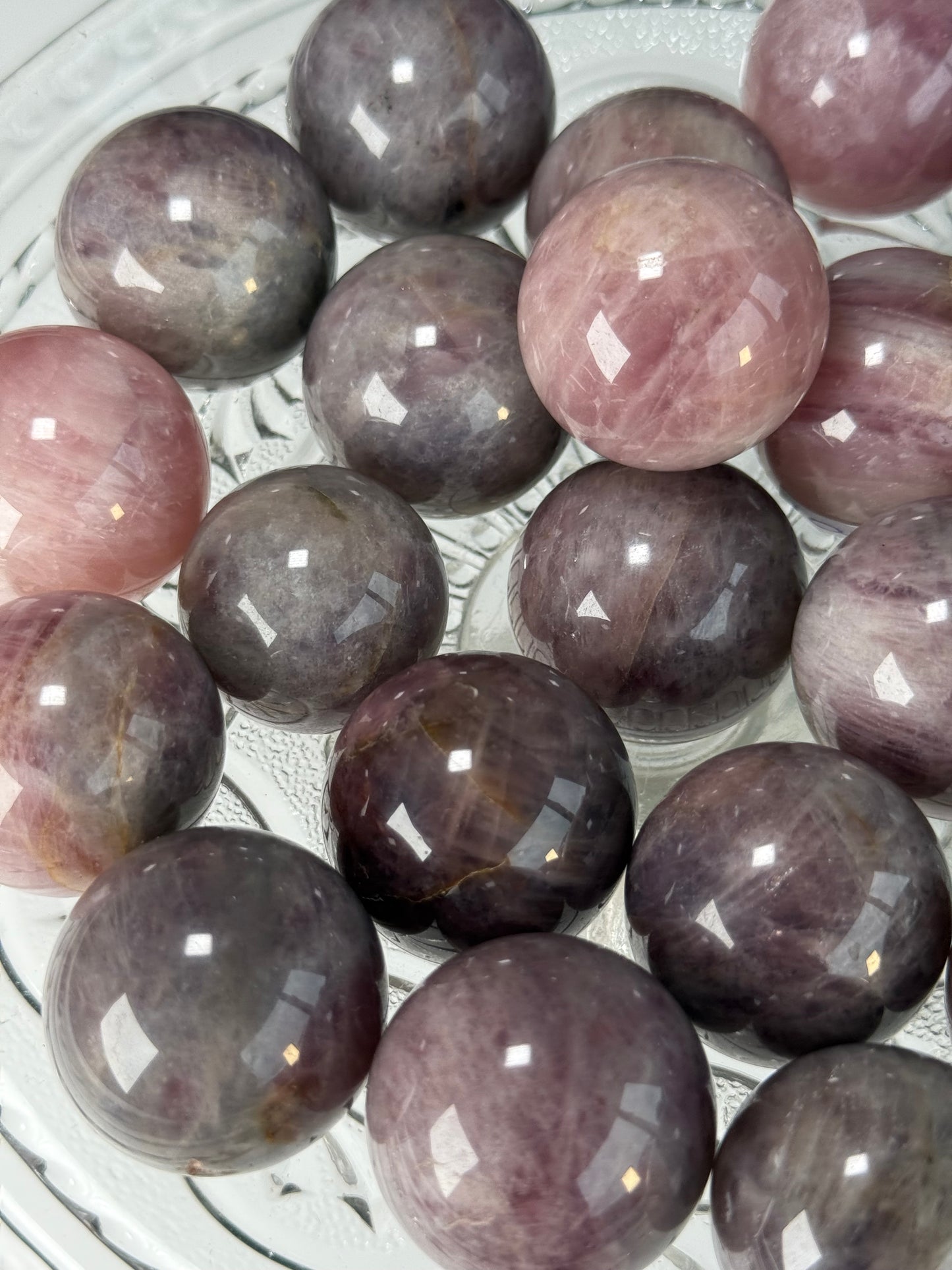 Lavender Rose Quartz Mini Sphere