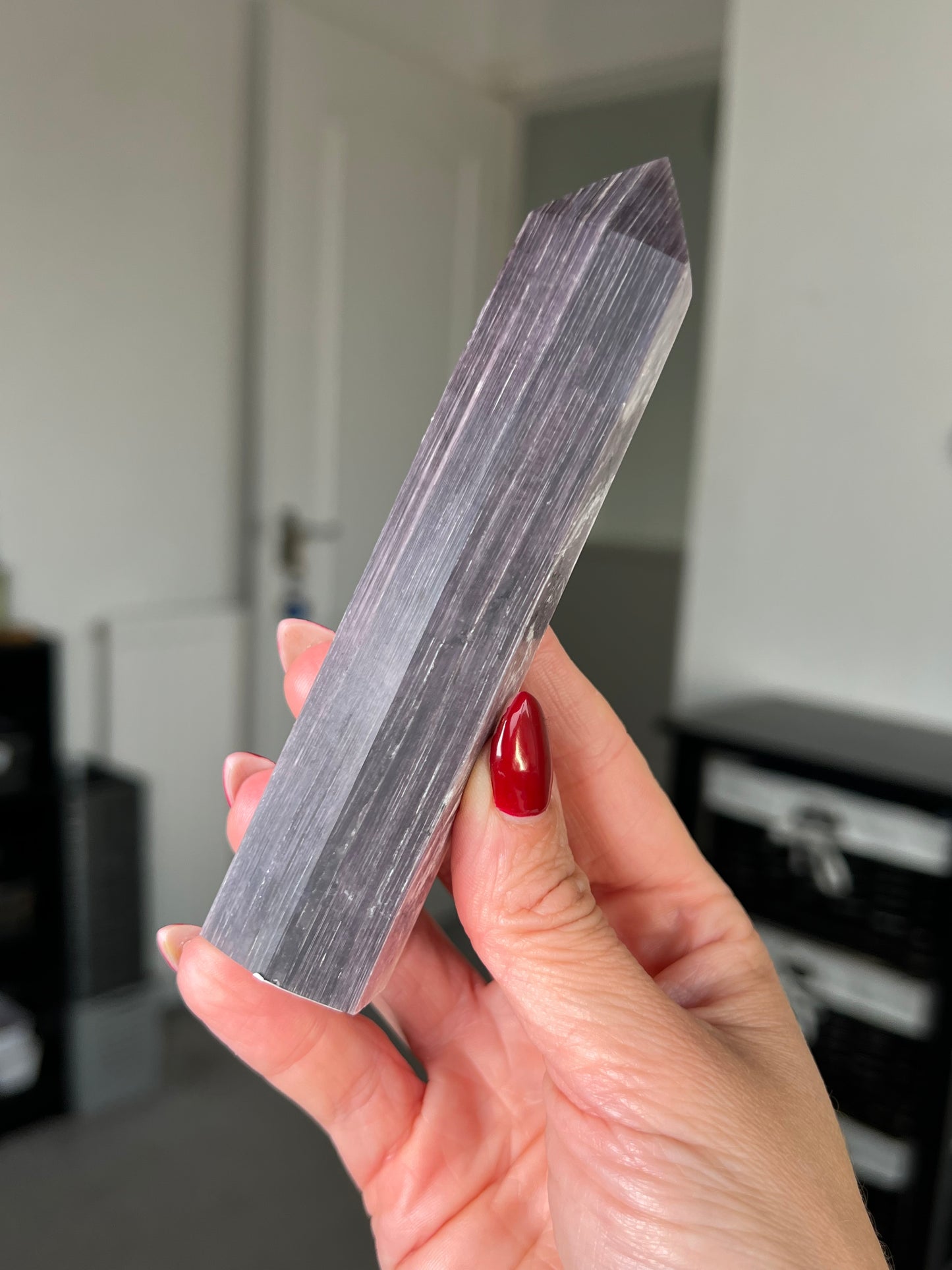 Gem Lepidolite Tower