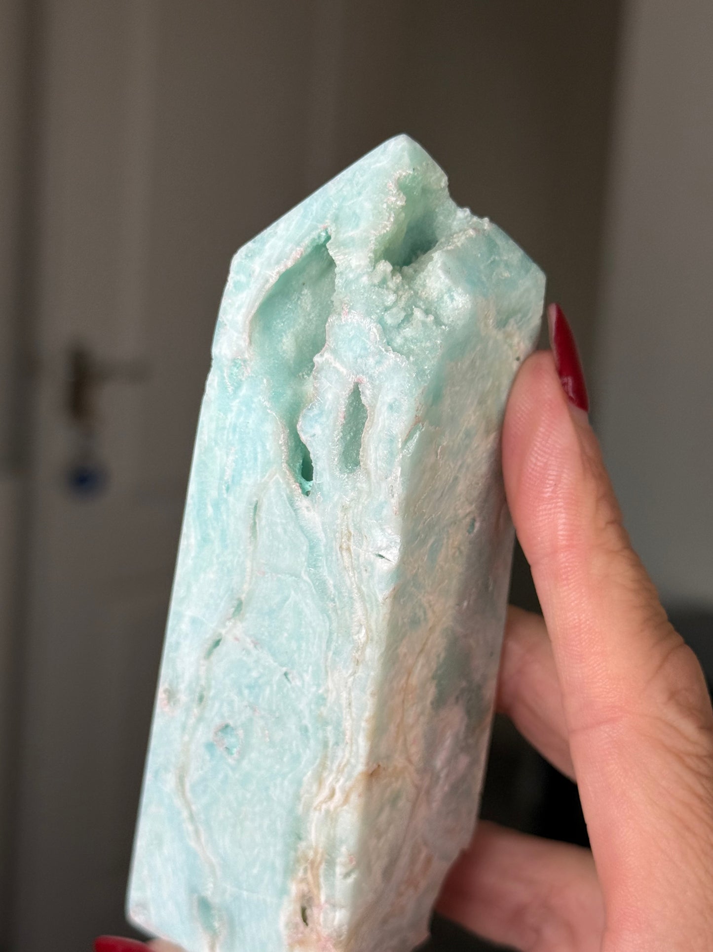 Blue Aragonite Tower