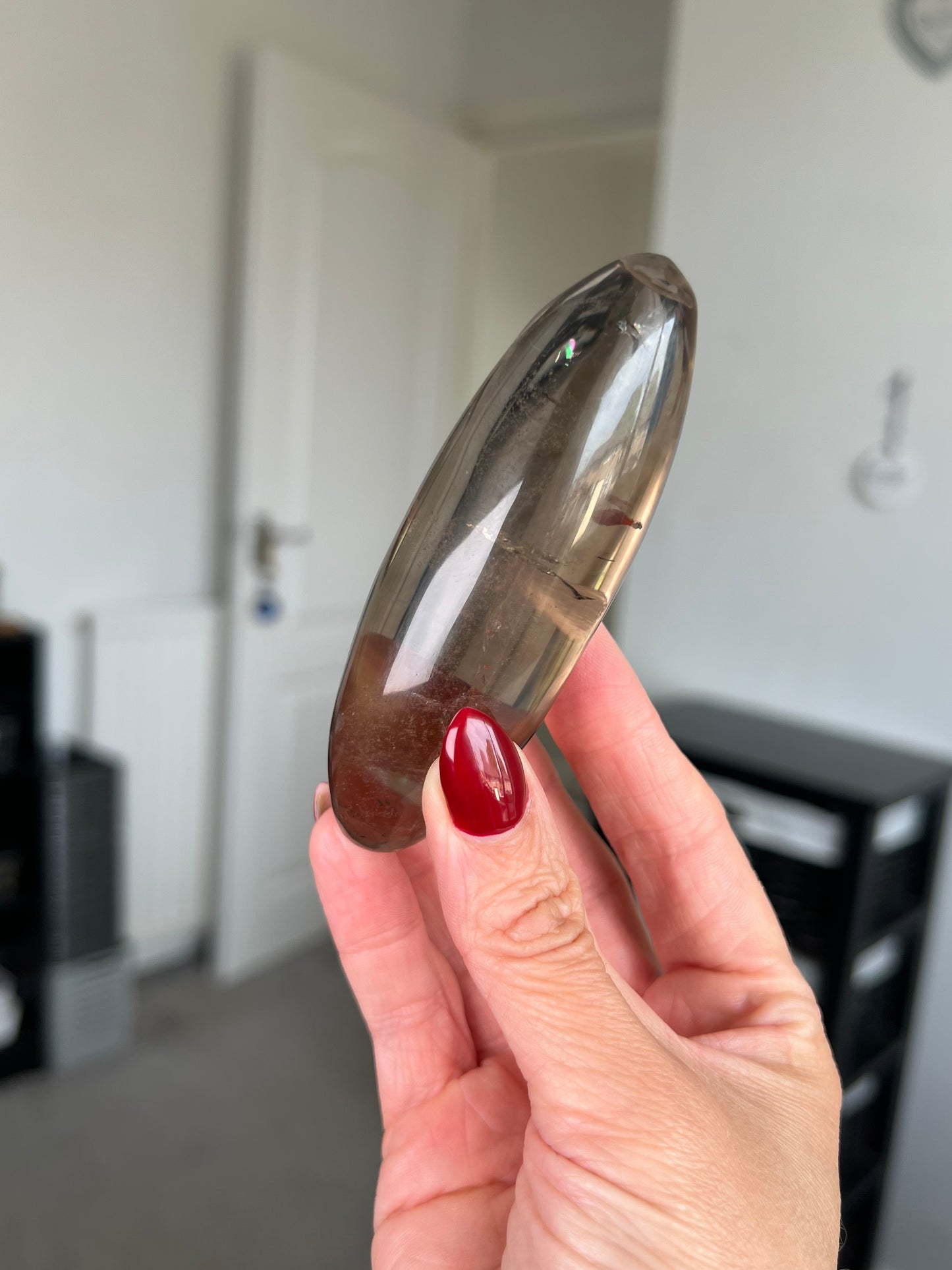 Brazilian Smokey Quartz Shiva With Stand