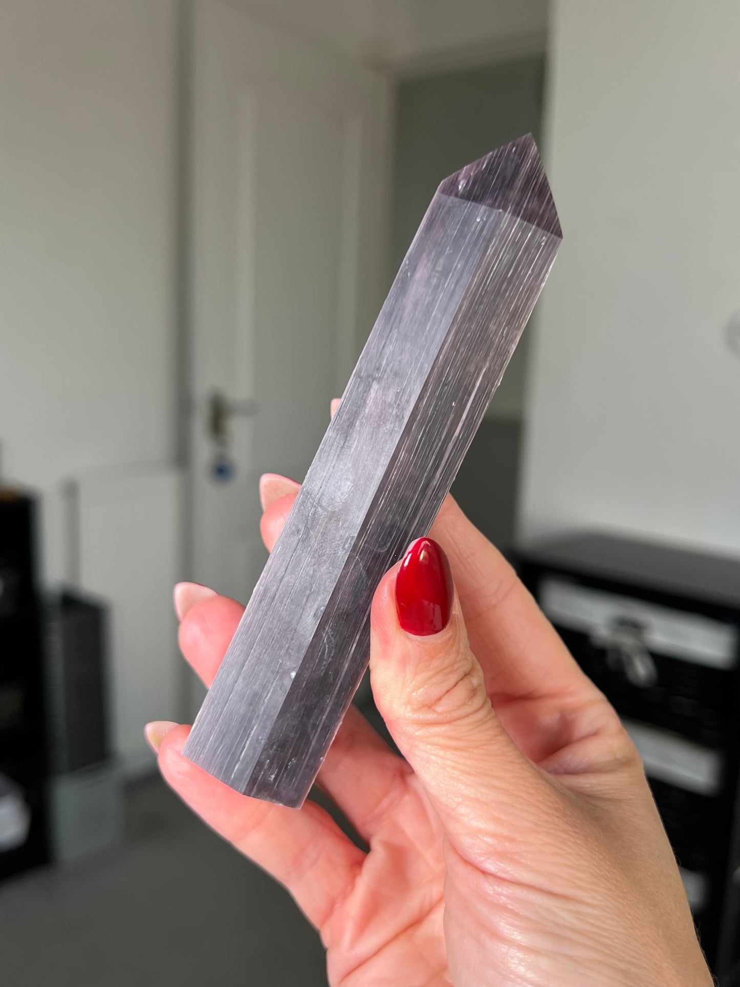Gem Lepidolite Tower