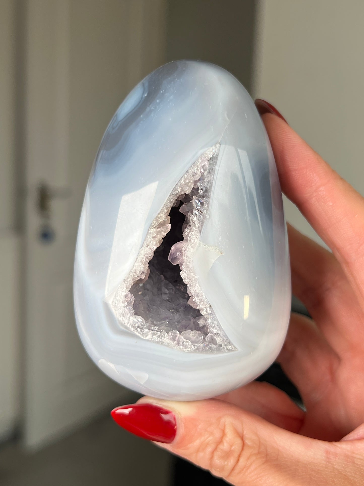 Agate Egg With Stand