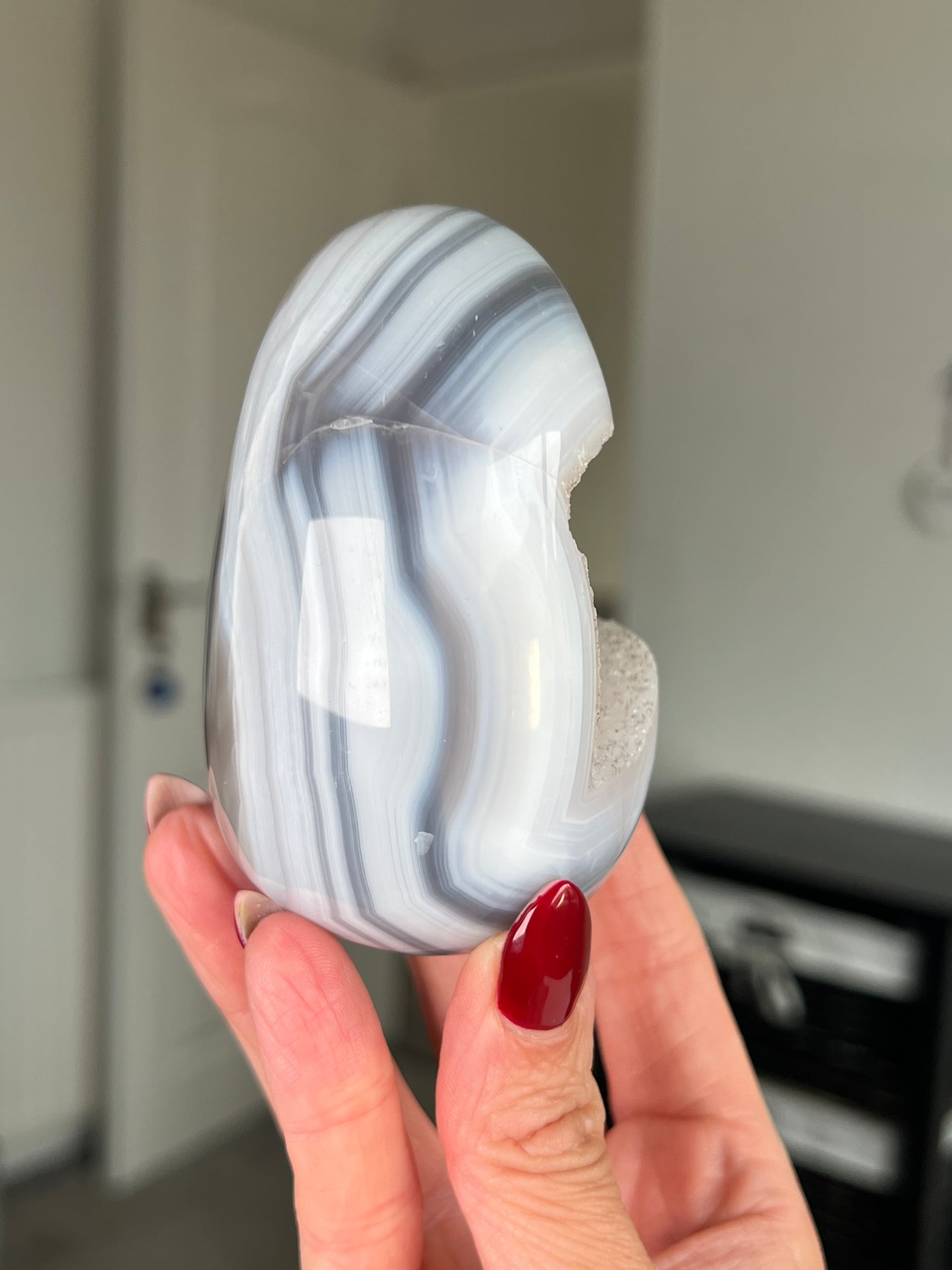 Agate Egg With Stand