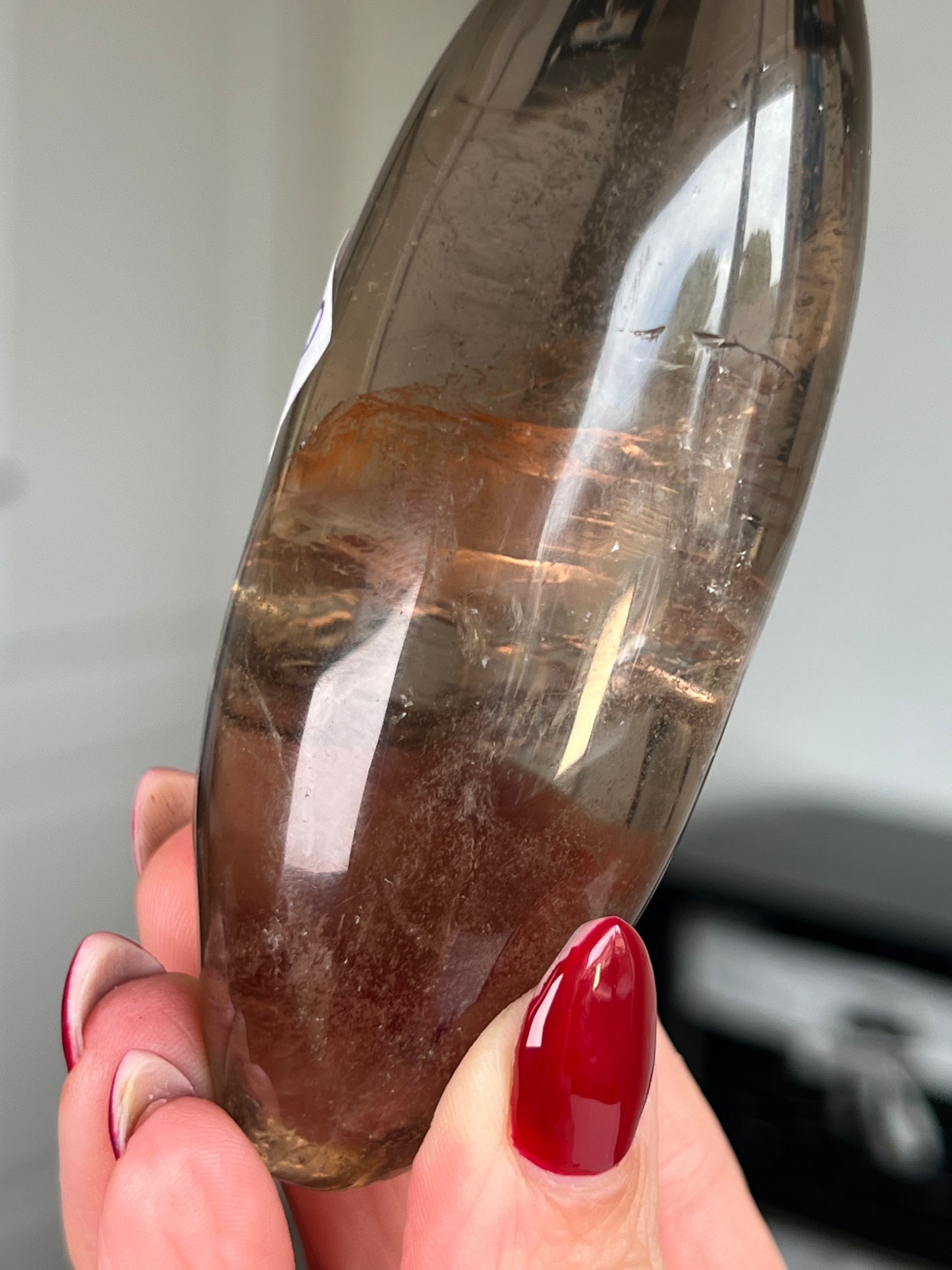 Brazilian Smokey Quartz Shiva With Stand