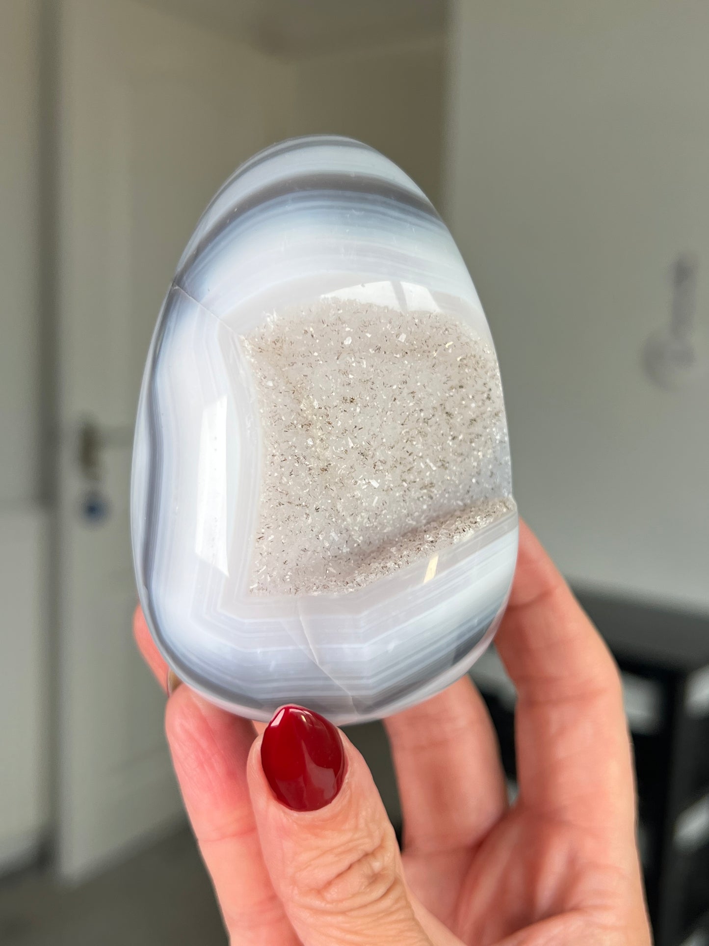Agate Egg With Stand