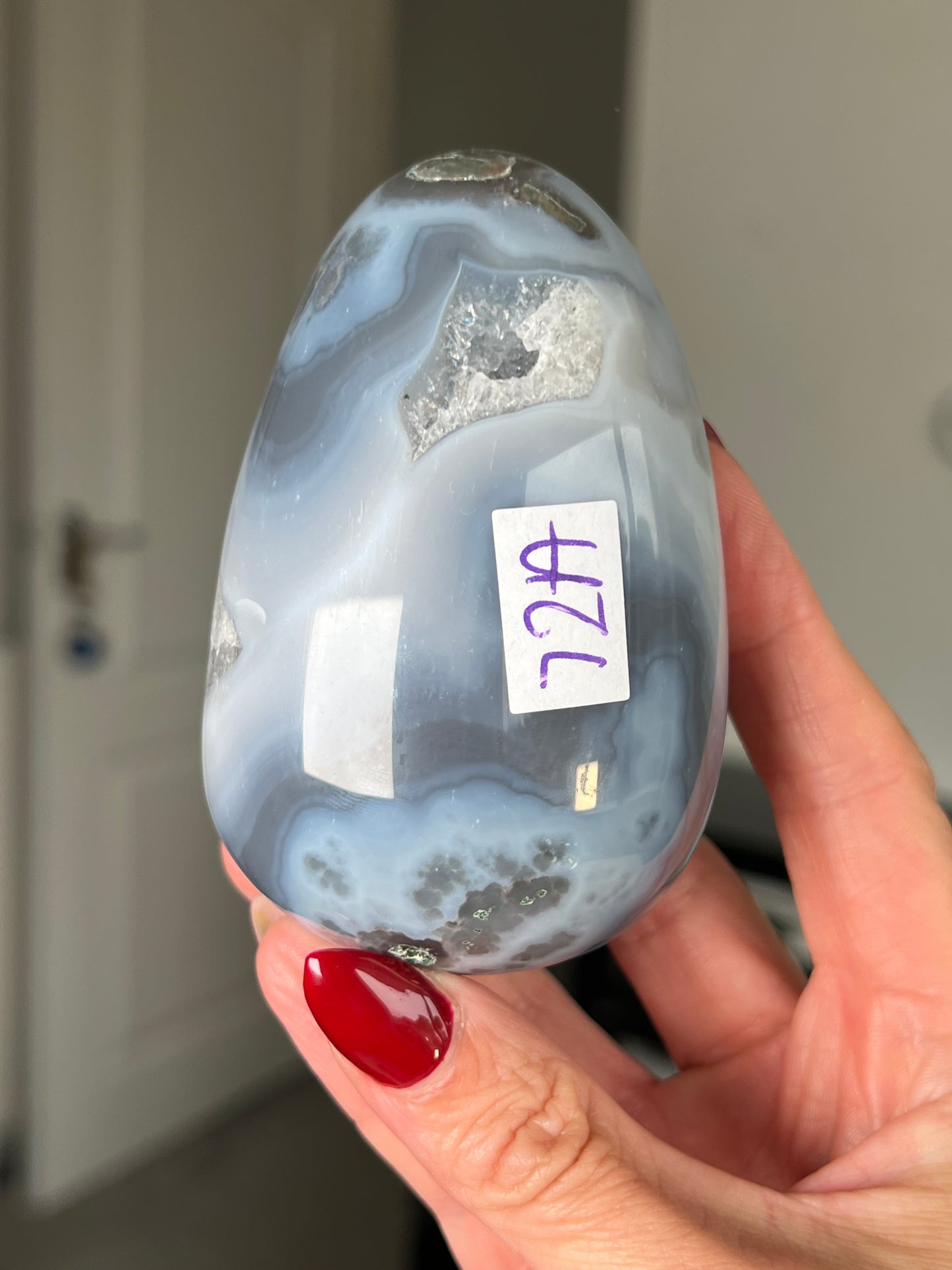 Agate Egg With Stand