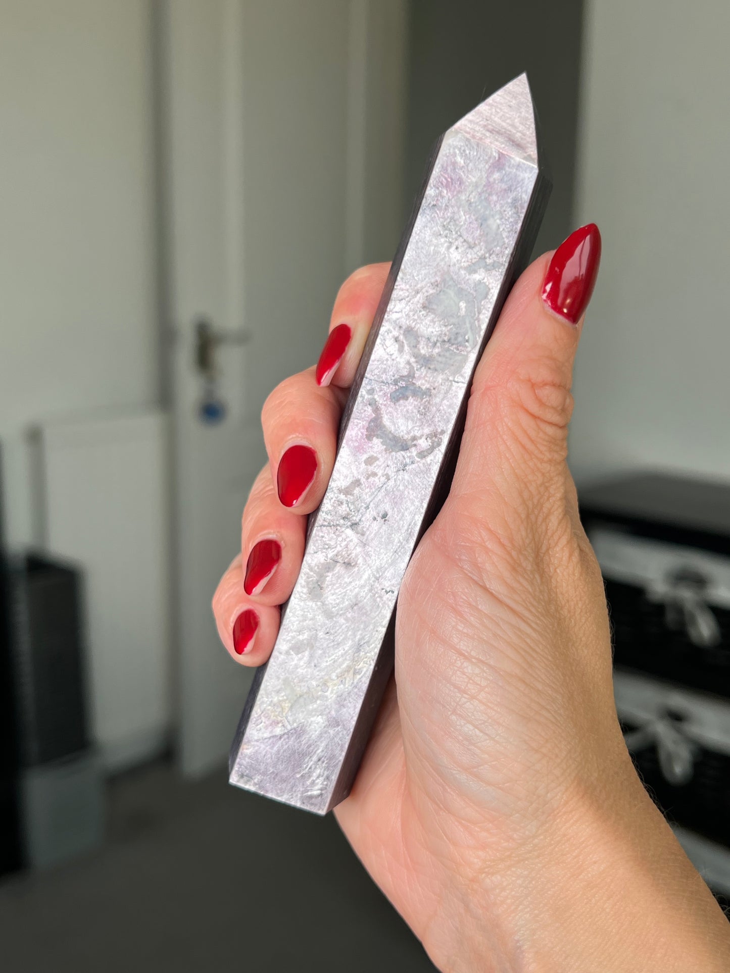 Gem Lepidolite Tower - Imperfect