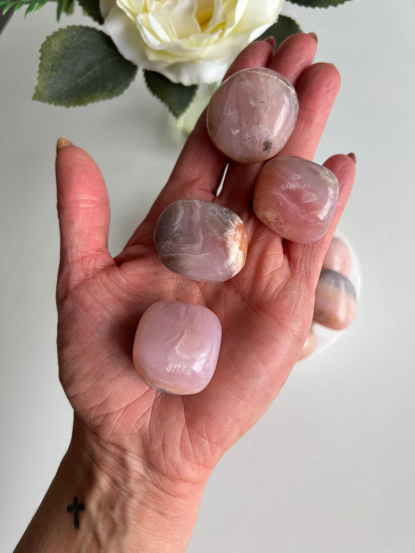 Chunky Peruvian Pink Opal Tumbles