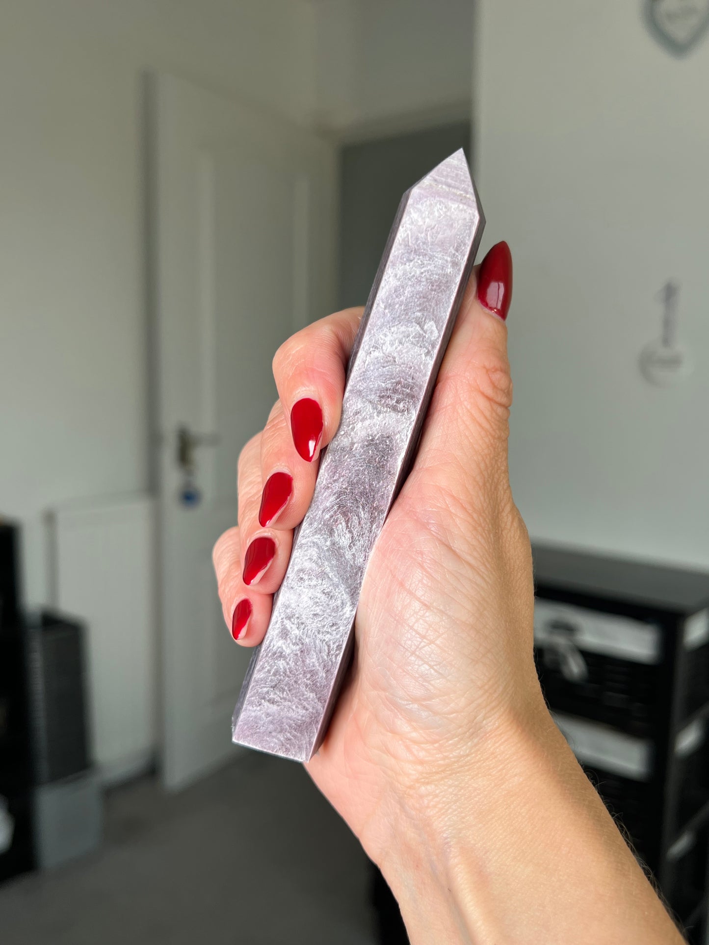 Gem Lepidolite Tower