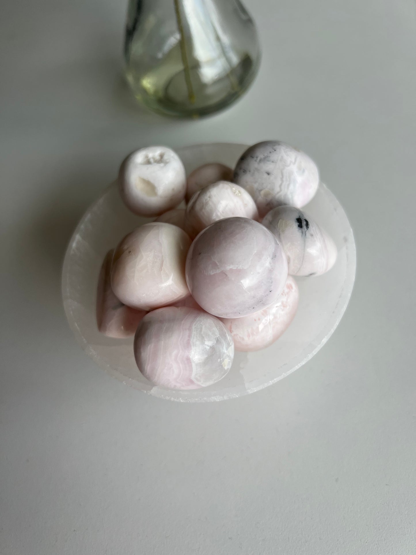 Chunky Peruvian Mangano Calcite Tumbles