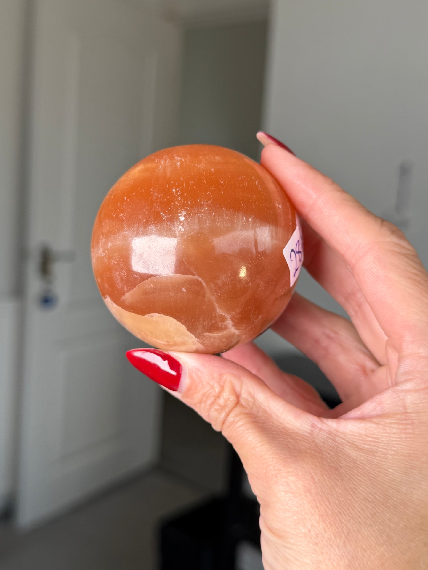 Imperfect Honey Calcite Sphere