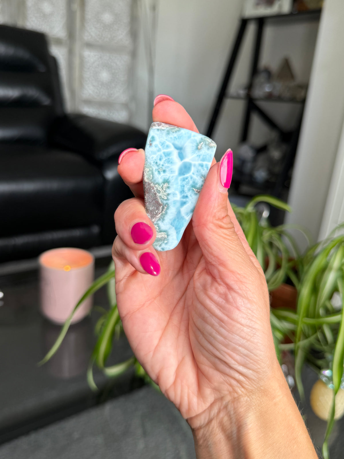 Larimar Polished Slice