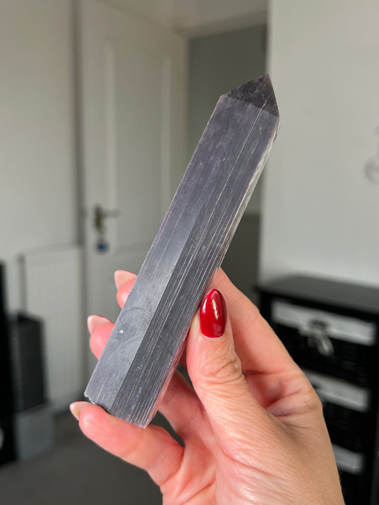 Gem Lepidolite Tower