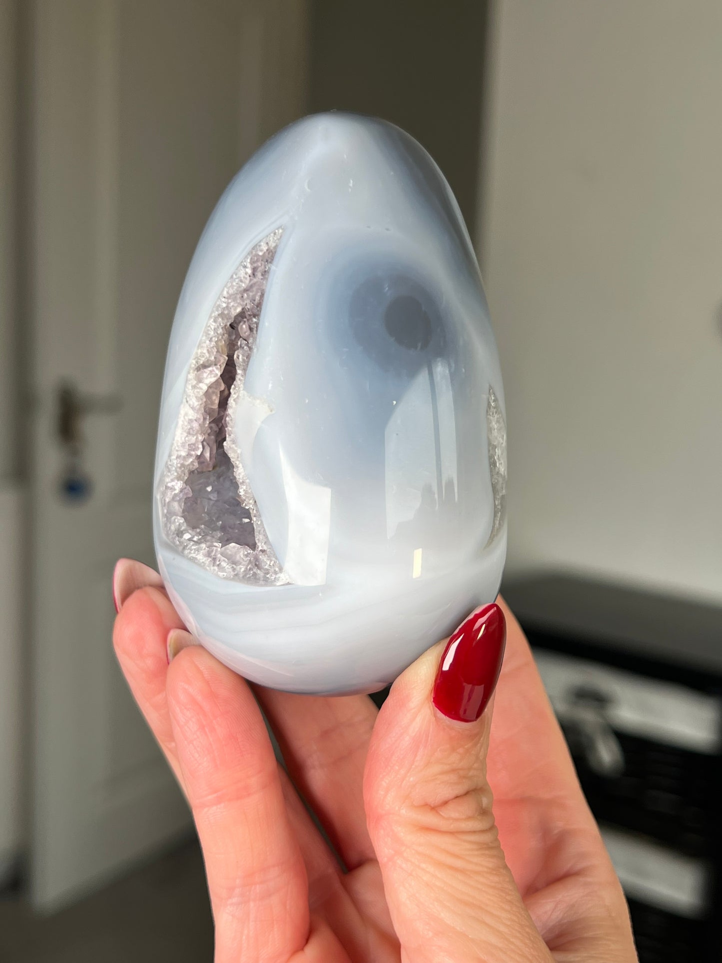 Agate Egg With Stand