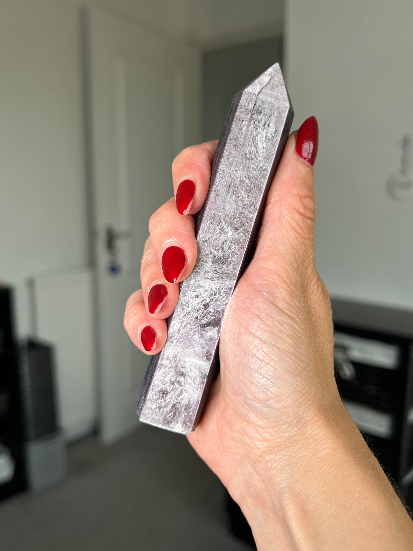 Gem Lepidolite Tower