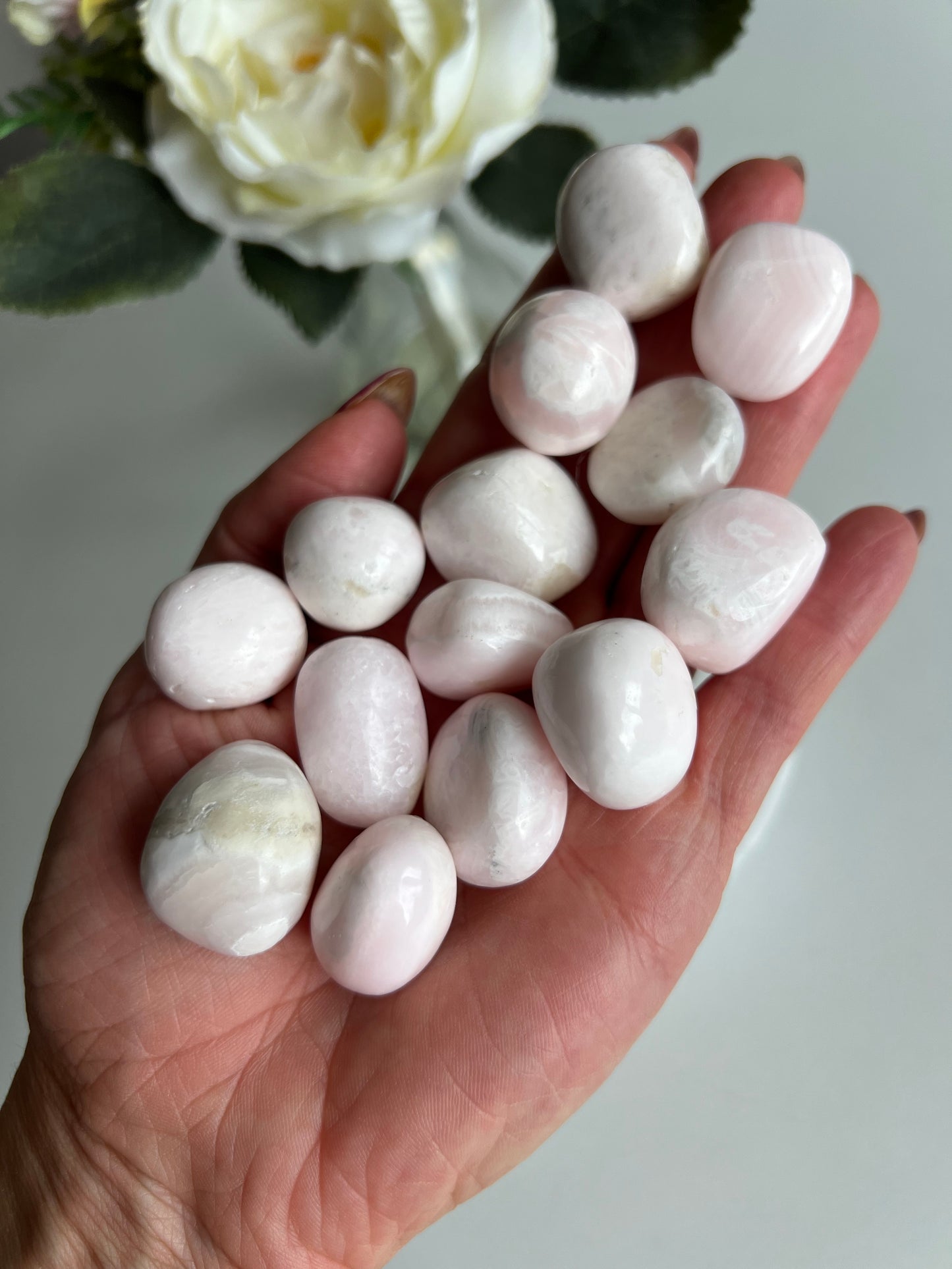 Small Peruvian Mangano Calcite Tumbles