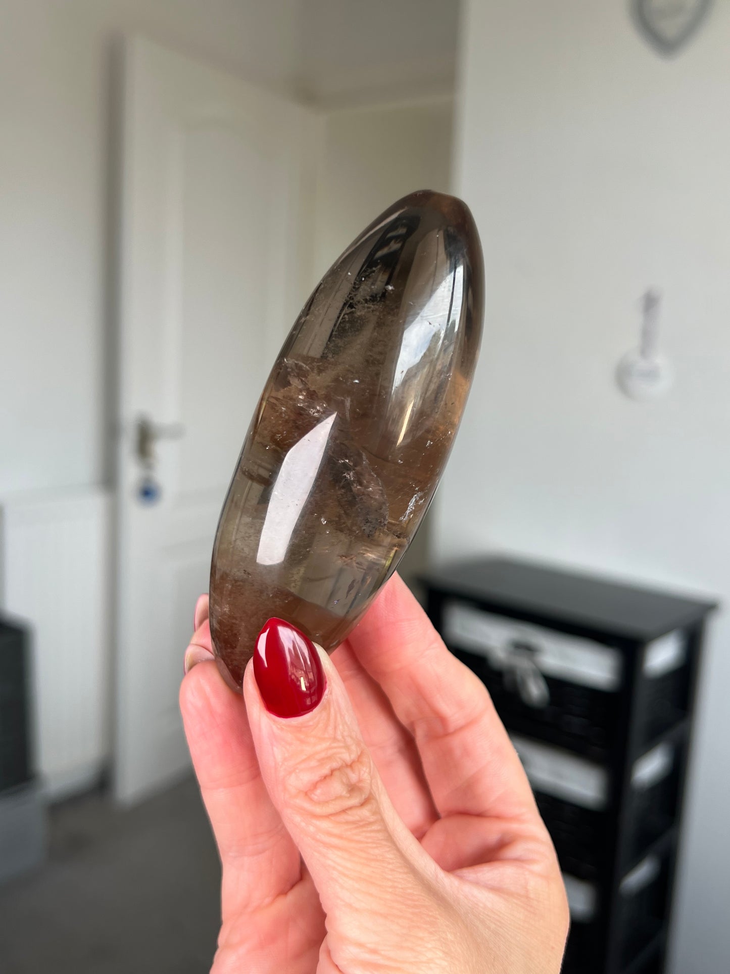 Brazilian Smokey Quartz Shiva With Stand