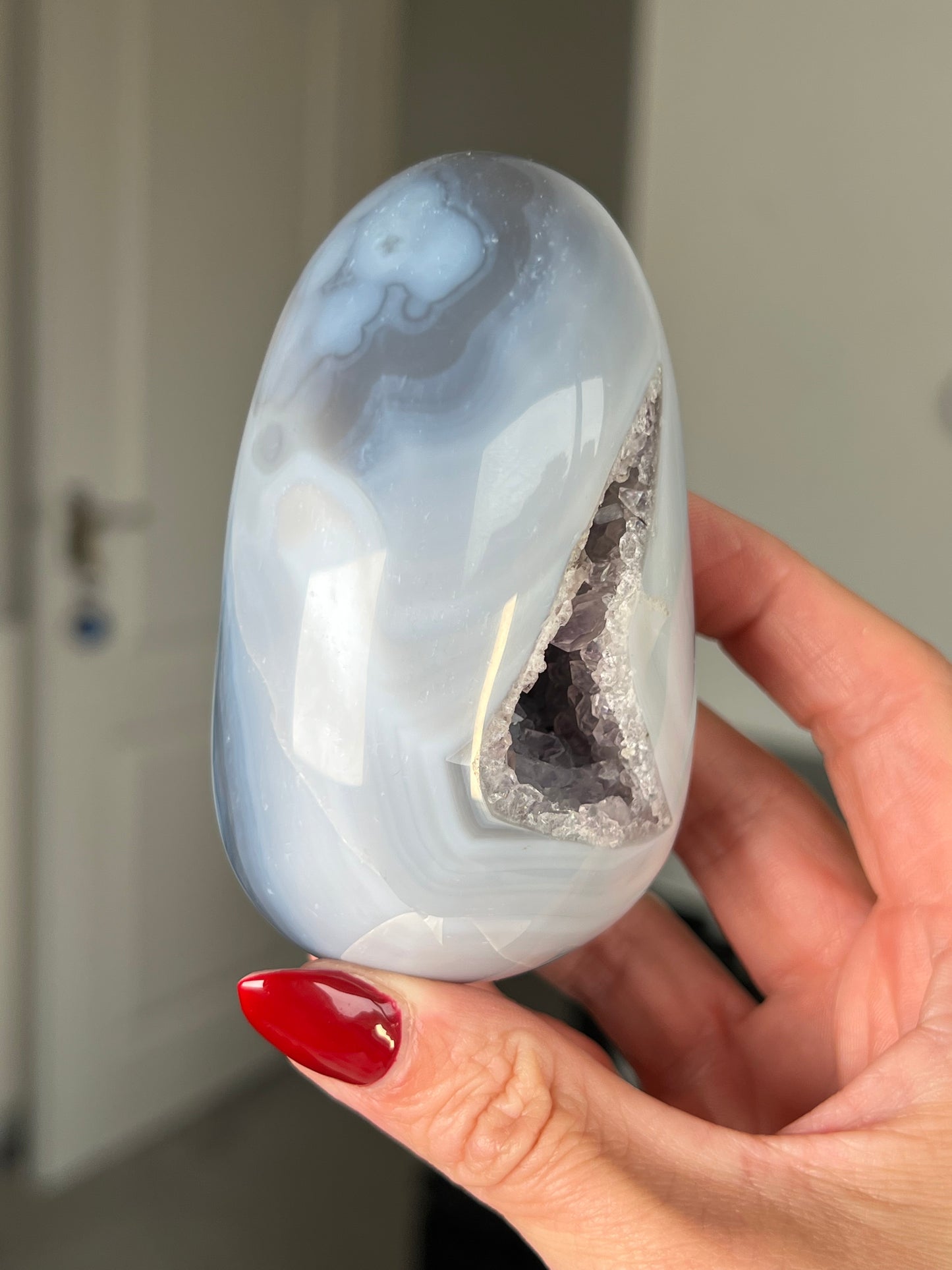 Agate Egg With Stand
