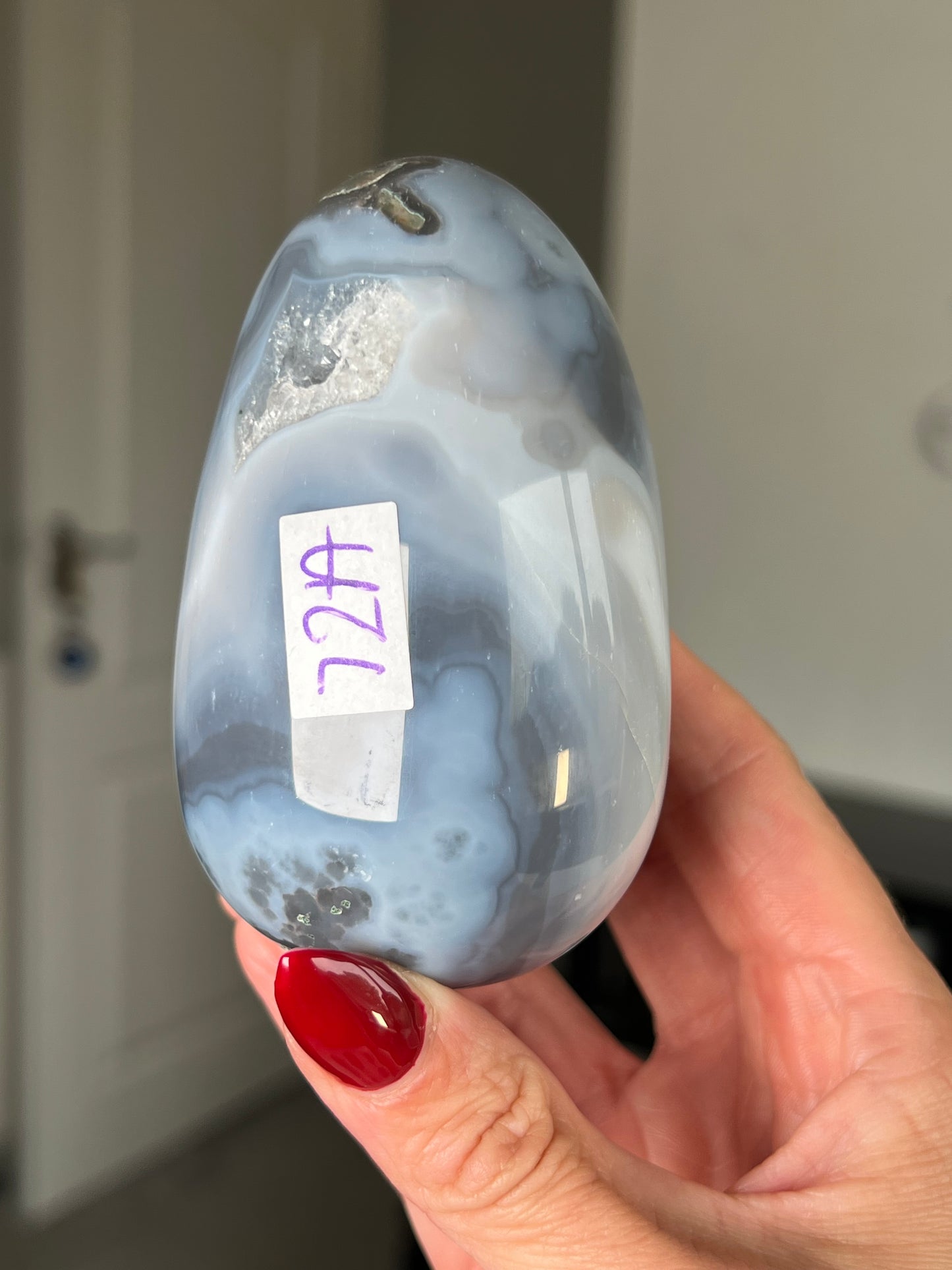 Agate Egg With Stand