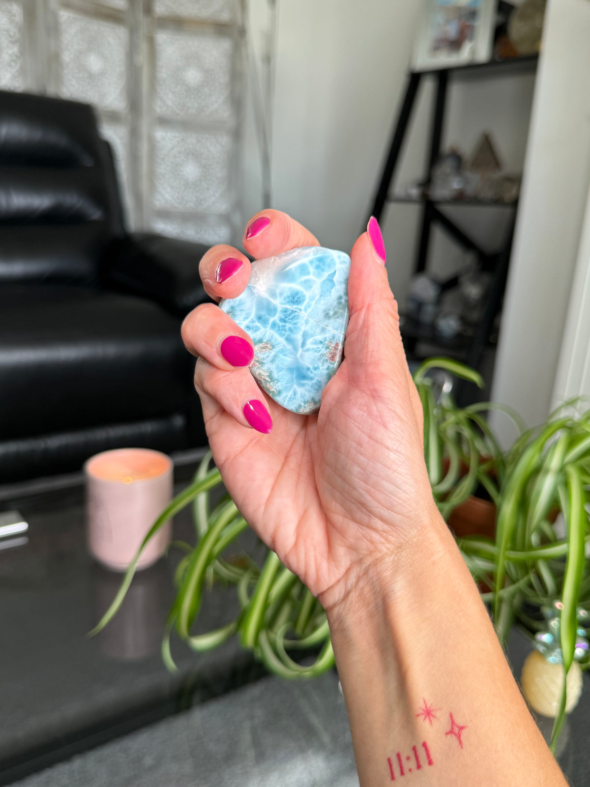 Larimar Polished Slice