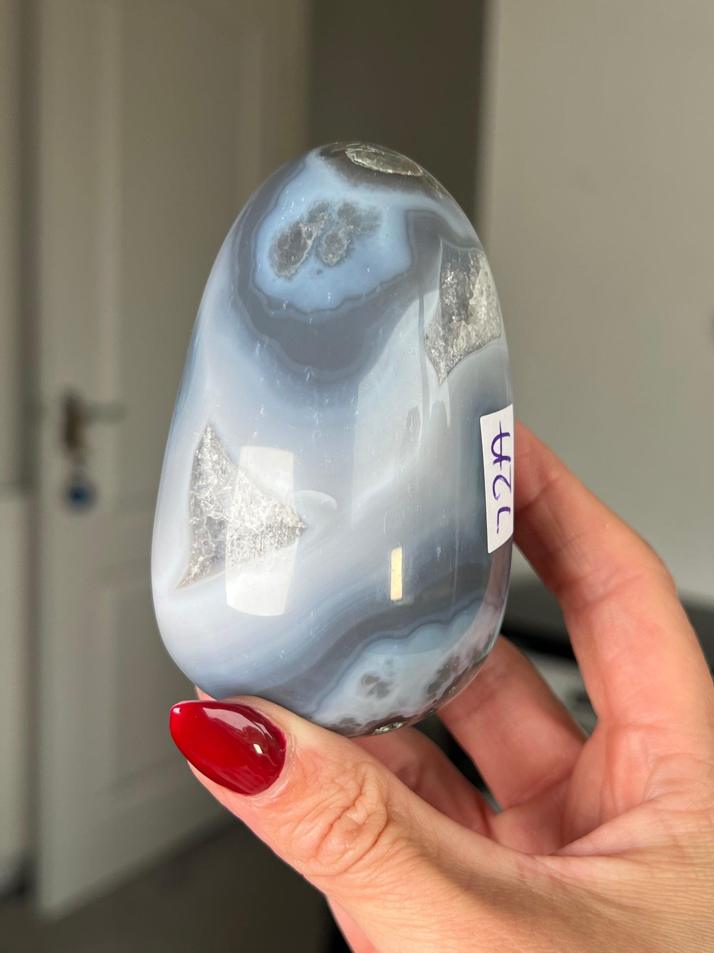 Agate Egg With Stand