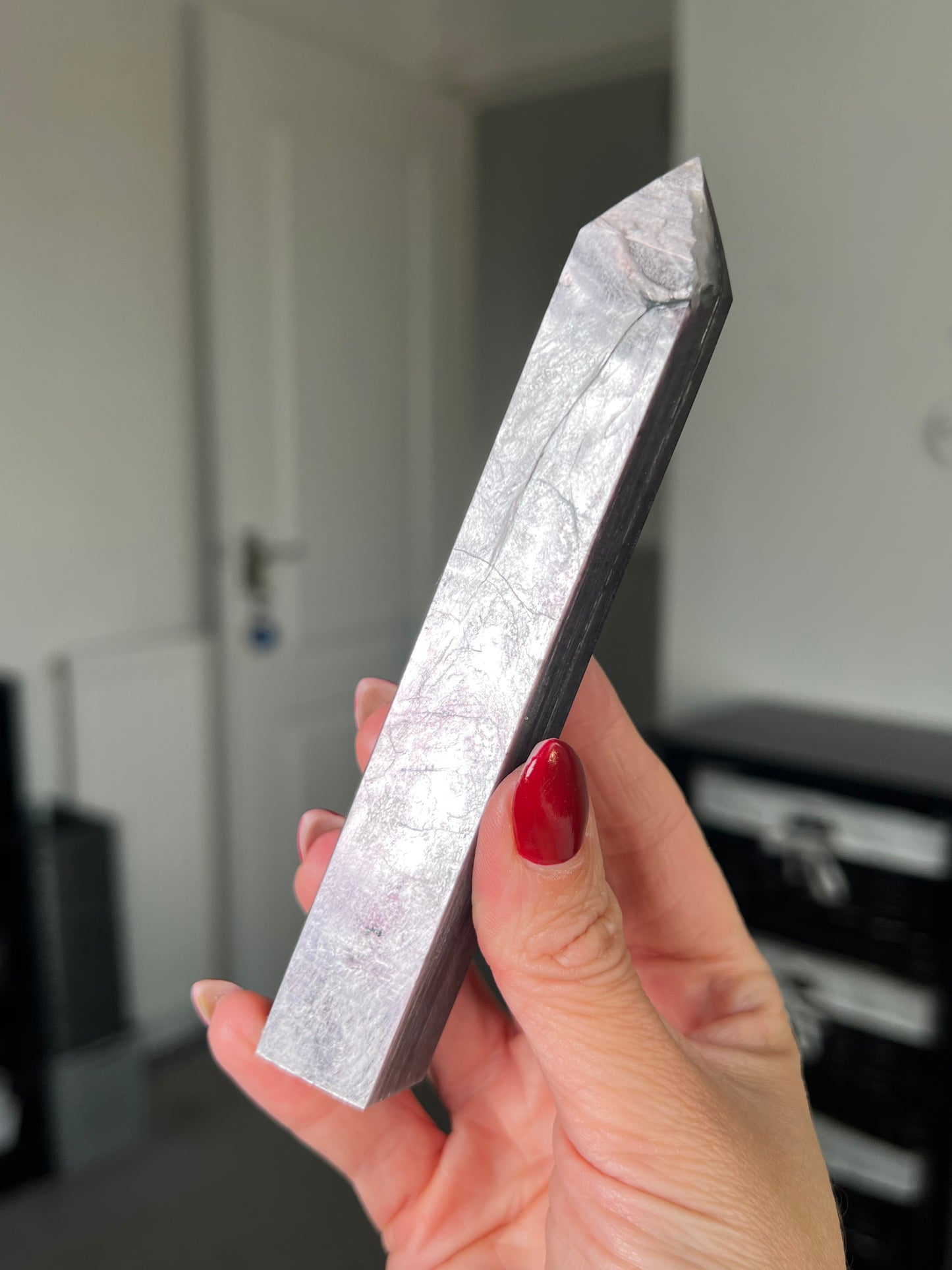 Gem Lepidolite Tower