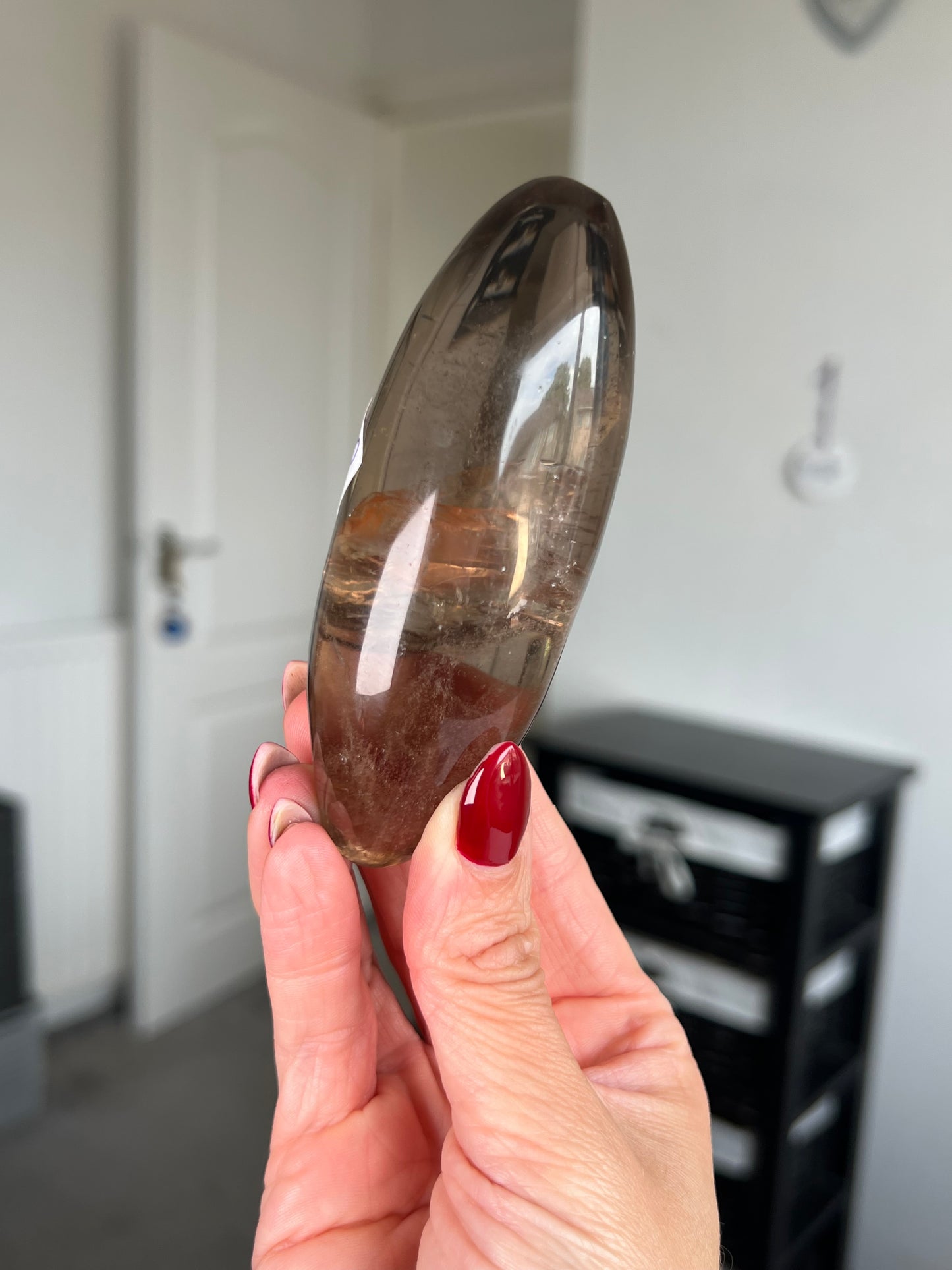 Brazilian Smokey Quartz Shiva With Stand